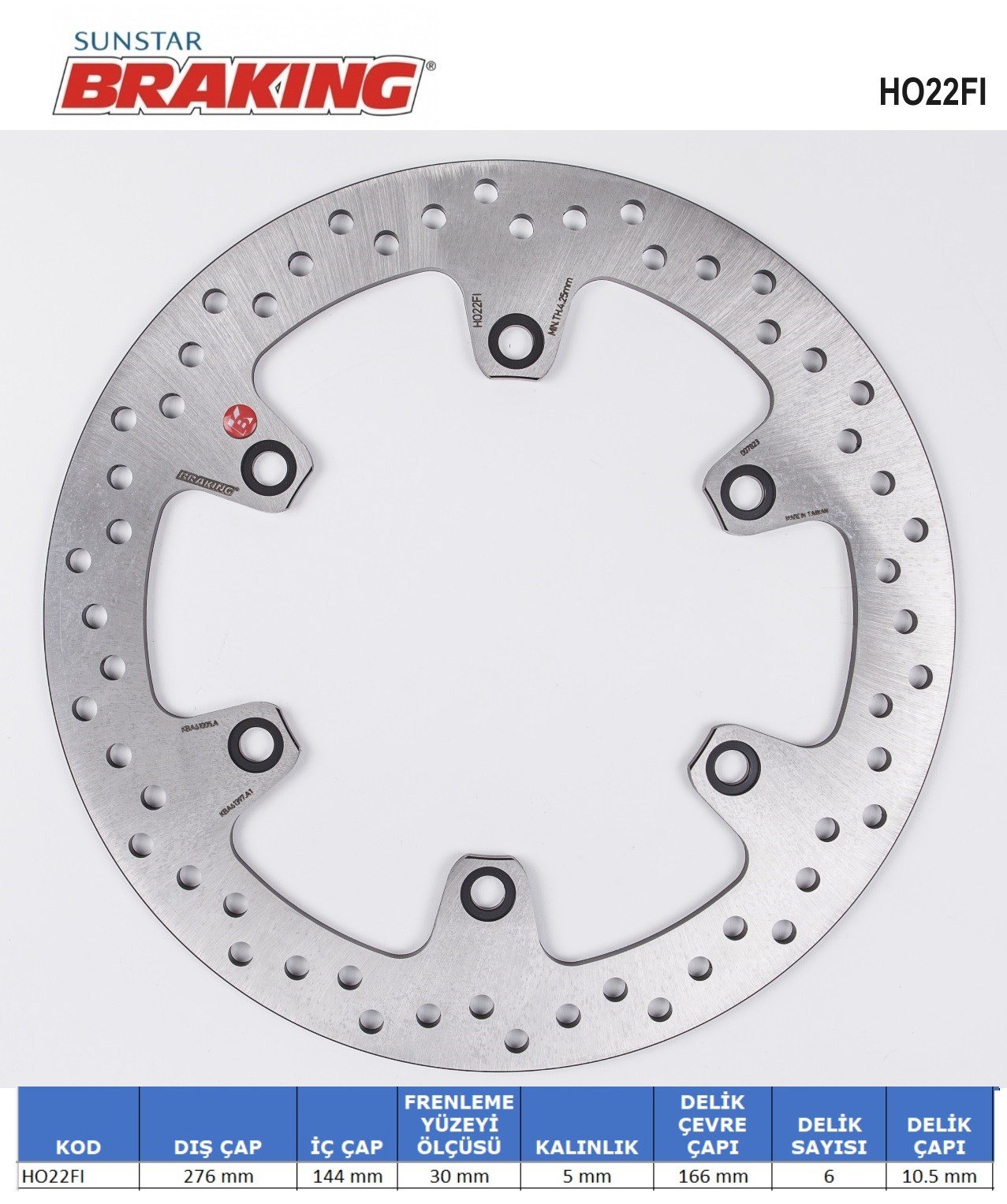 BRAKING YUVARLAK FREN DİSKİ