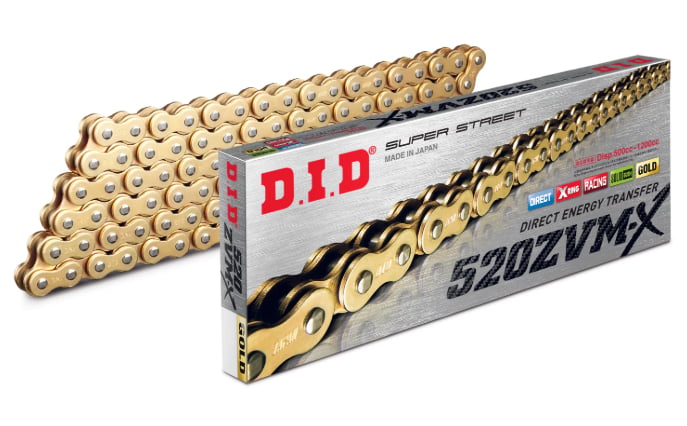DID 520ZVN-X GOLD X-RING ZİNCİR 100 BAKLA