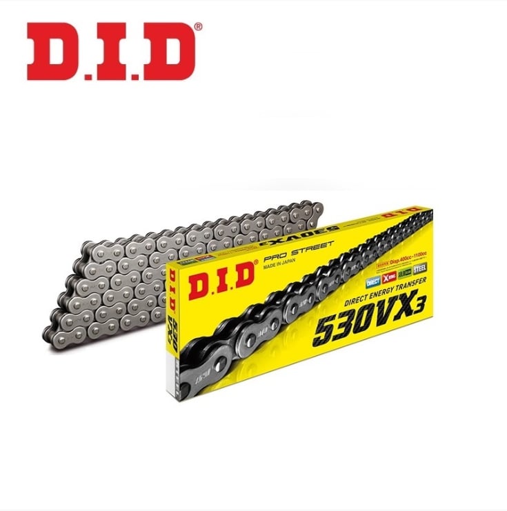 DID 530VX3  ÇELİK X-RING ZİNCİR 100 BAKLA