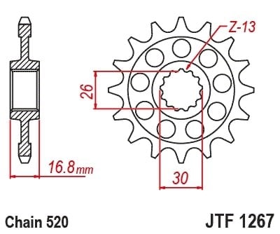 JT KAUÇUK DESTEKLİ SESSİZ ÖN DİŞLİ