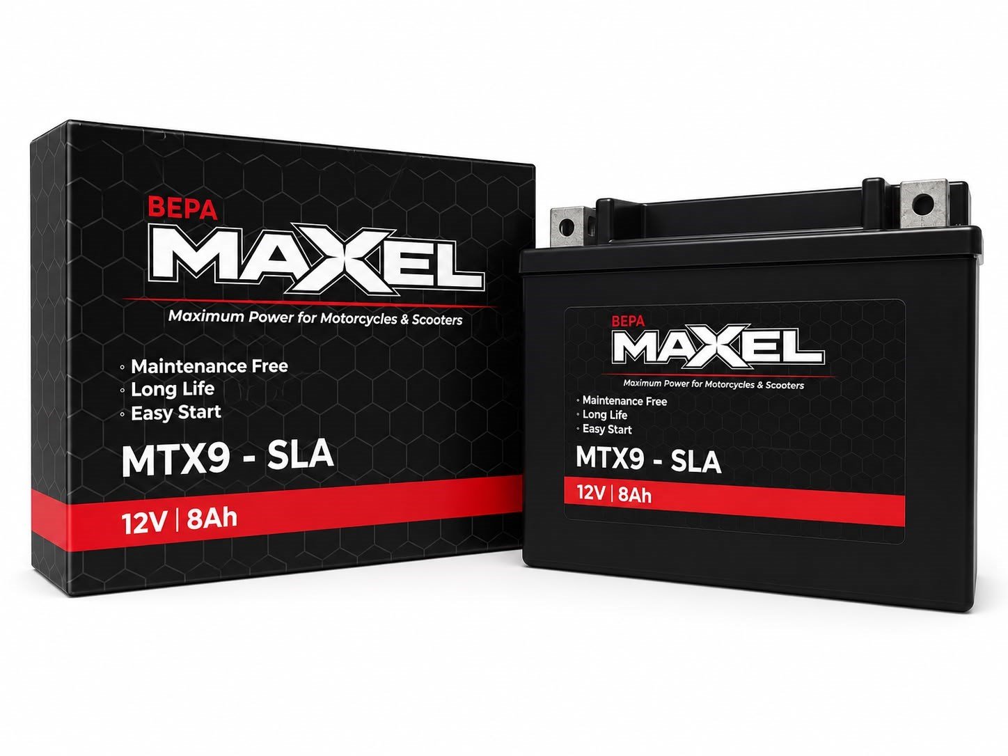 MAXEL SLA AKÜ / 8 A / KG: 3 / L:150 / W:87 / H:105 CCA: 110