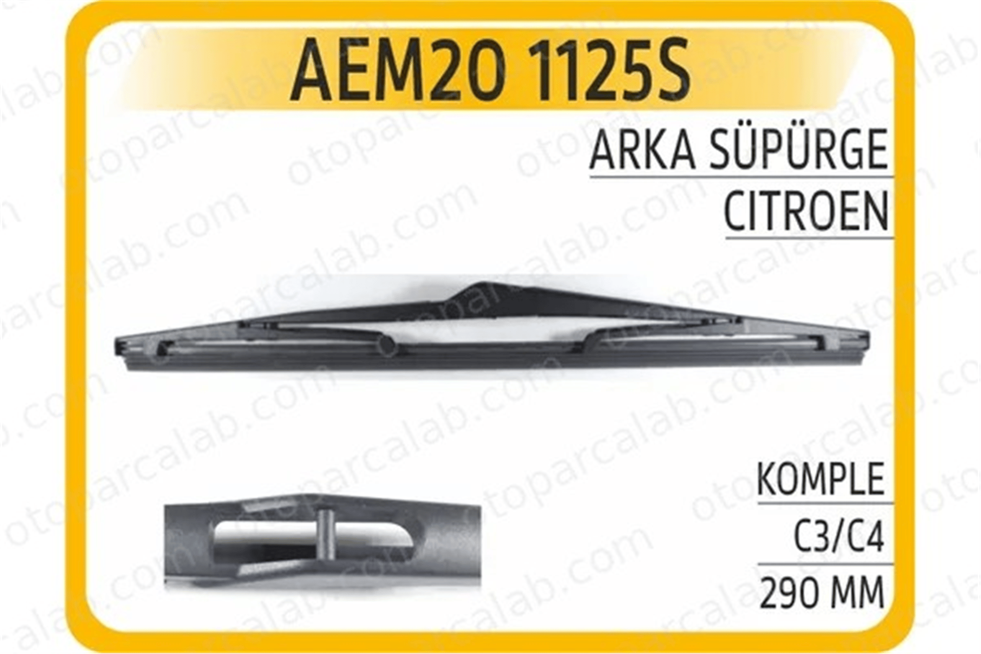 AEM 20 1125S Silecek Süpürgesi Arka 290 mm - 11 inç MERCEDES-BENZ C-SERISI T-Model OPEL ASTRA G Station wagon 1698200745A 2048200345
