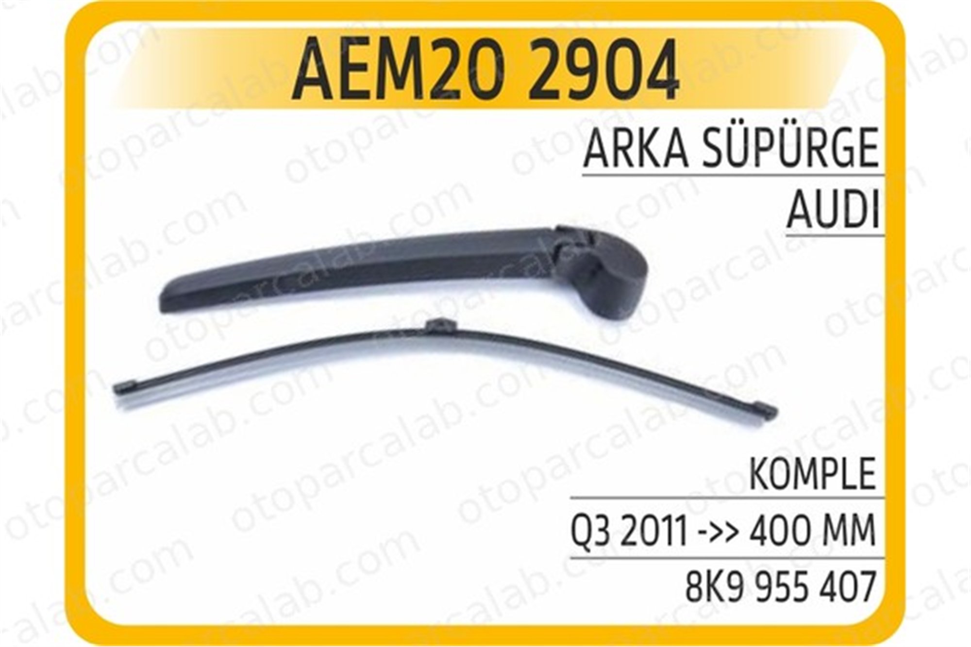 AEM 20 2904 Silecek Süpürgesi Arka Muz Tip 400 mm - 16 inç AUDI A4 B8 Avant A6 C7 Avant 3397008057 8K9955425