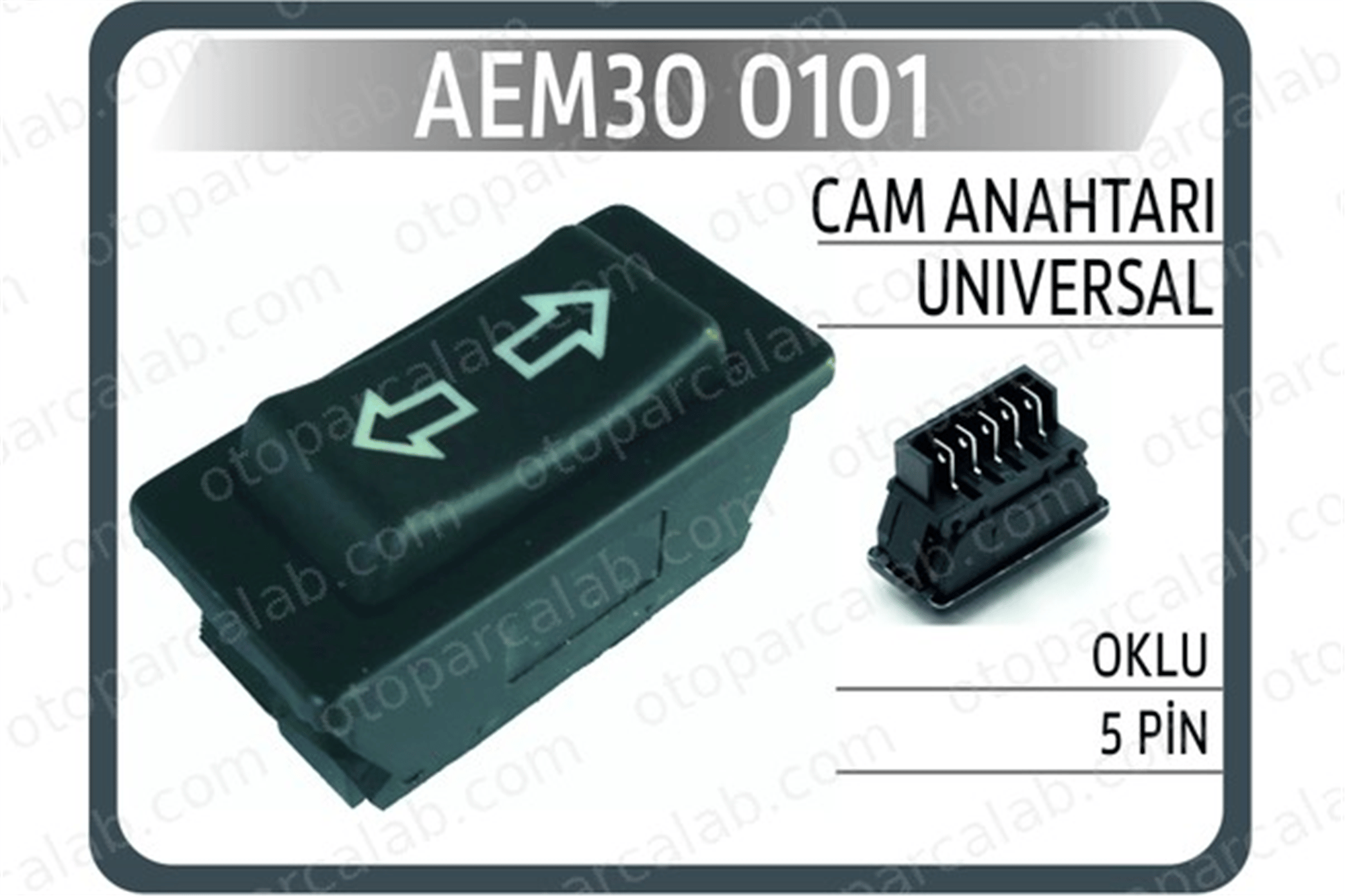 AEM 30 0101 Cam Açma Düğmesi Ön Sağ RENAULT FUEGO 7700676698