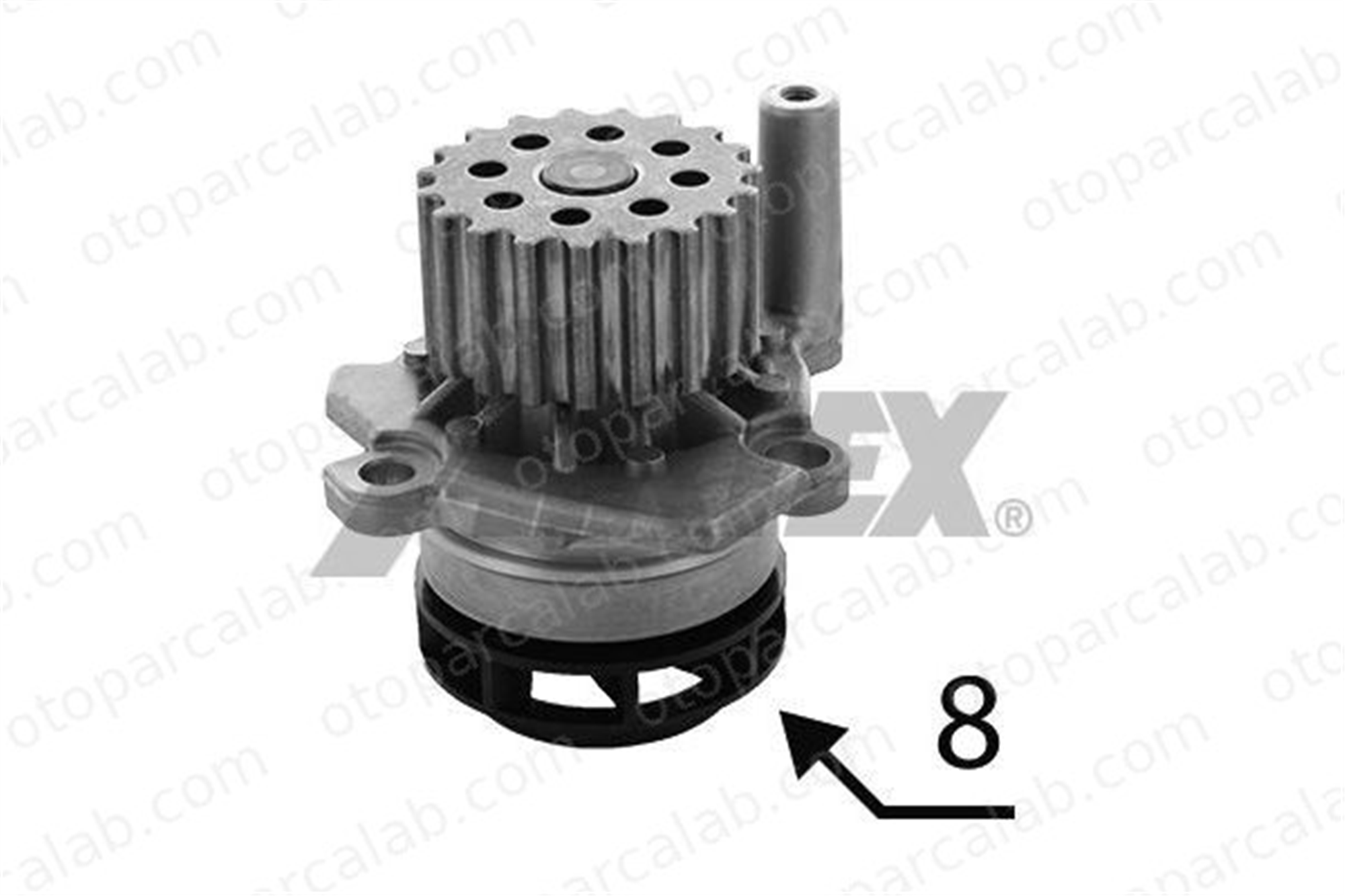 AIRTEX 1992 Devirdaim Su Pompası AUDI A4 B8 Avant Q5 3L121011C 3L121011H