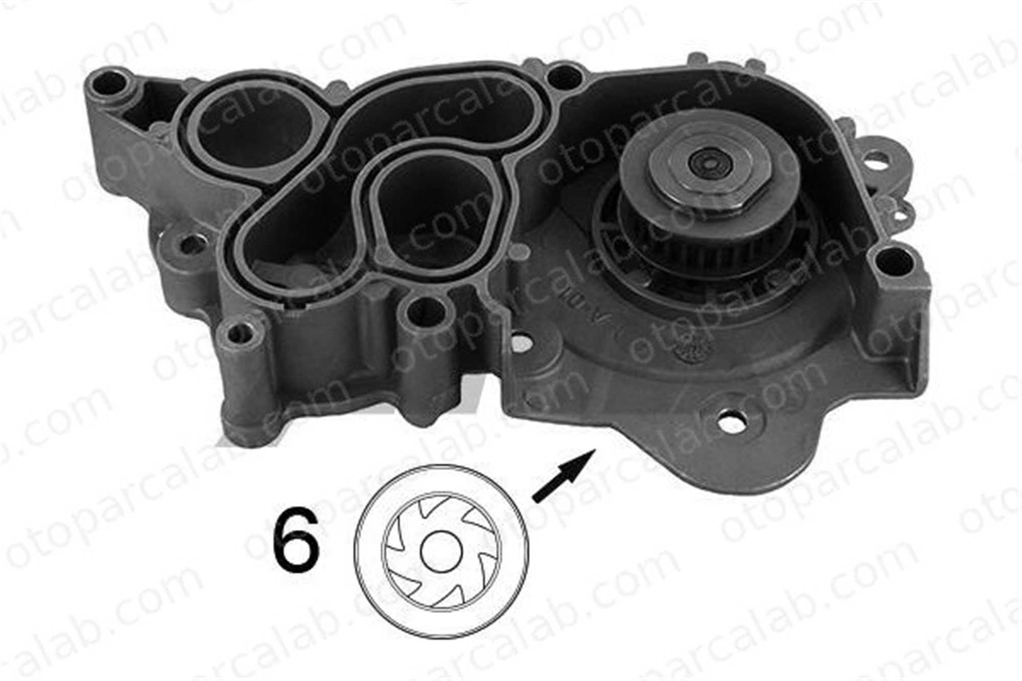 AIRTEX 1995 Devirdaim Su Pompası VW GOLF VII SEAT LEON 4C121600K 4E121600AD