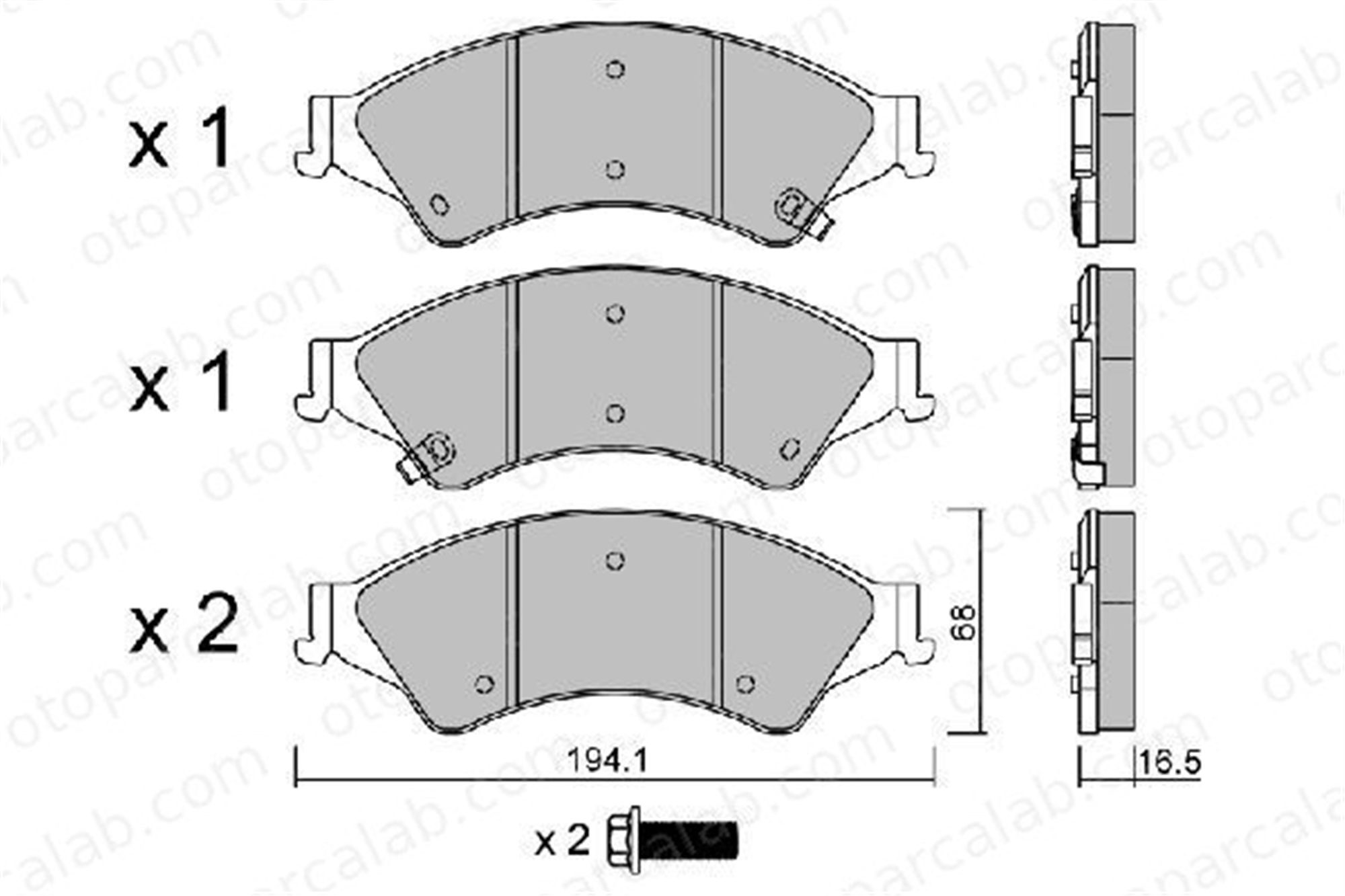 AISIN BPFO-1017 Fren Disk Balata Ön FORD RANGER AB312L361AB 1723538