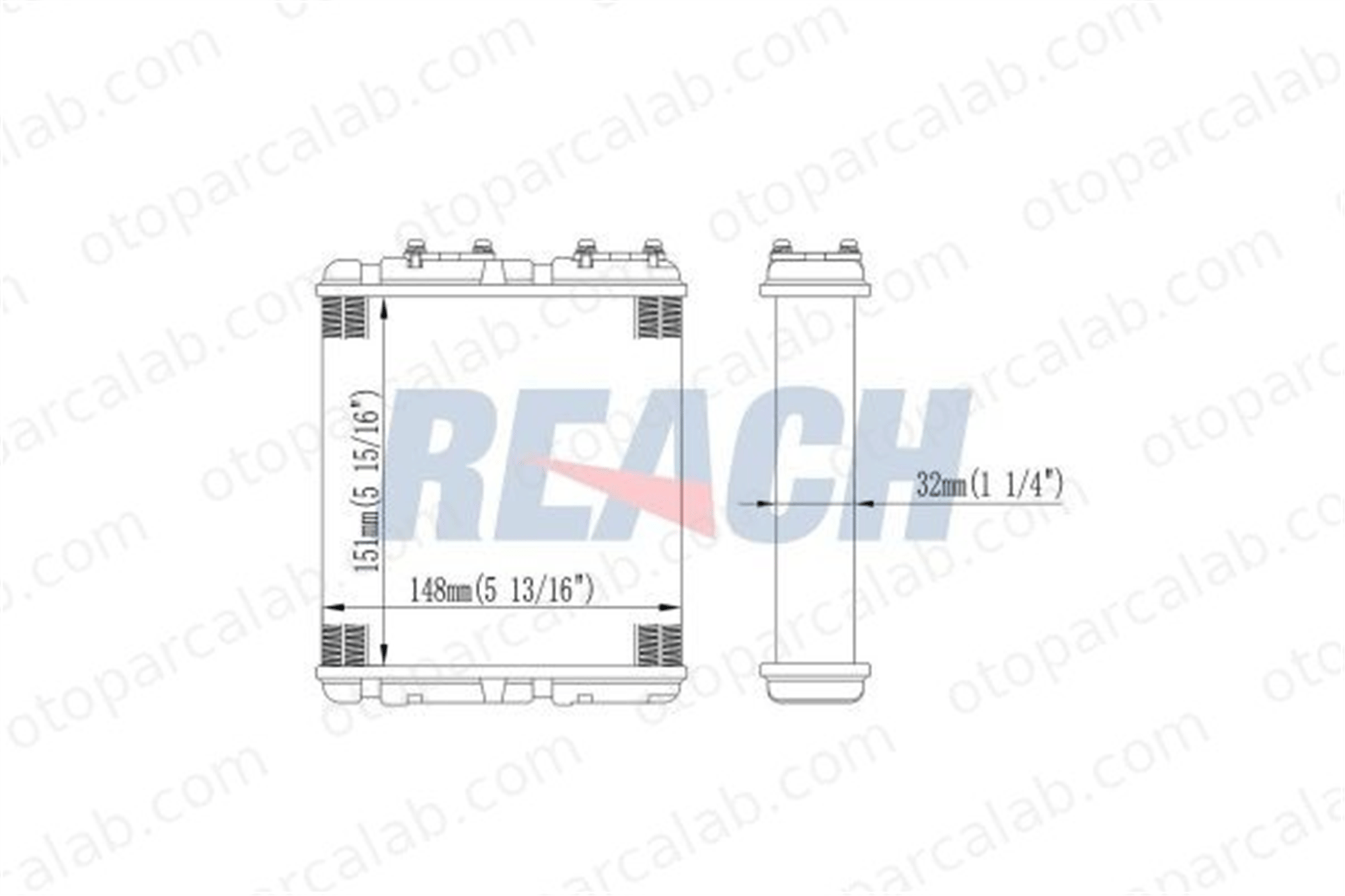 AKD 1806121 Kalorifer Radyatörü OPEL FRONTERA A FRONTERA A Sport 1806121 1806125