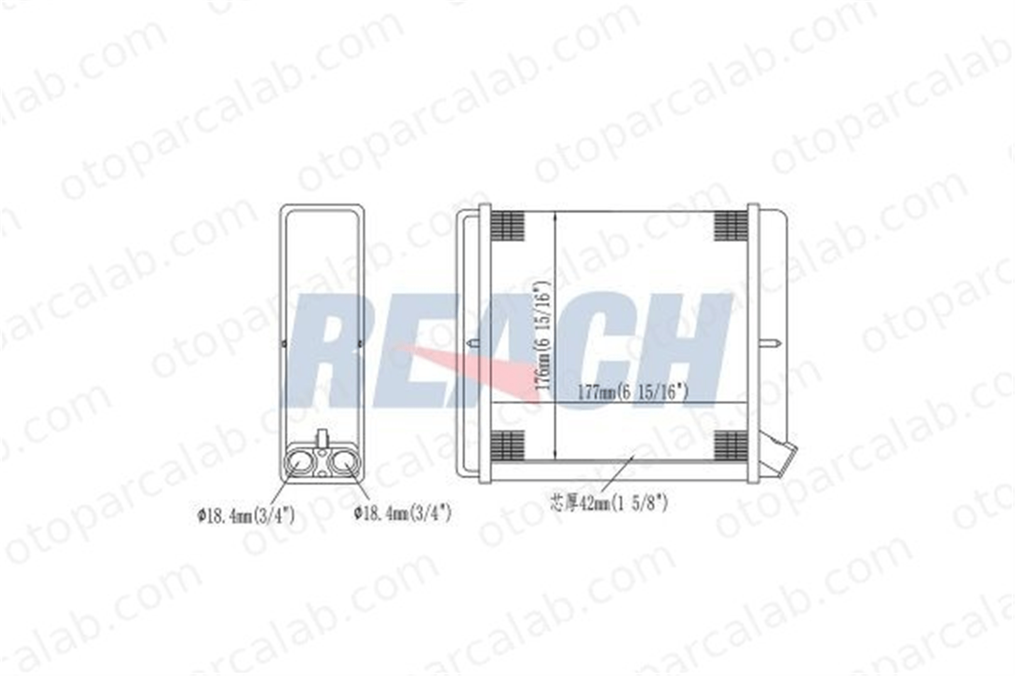 AKD 1843106 Kalorifer Radyatörü OPEL VECTRA A VECTRA A Hatchback 1843106