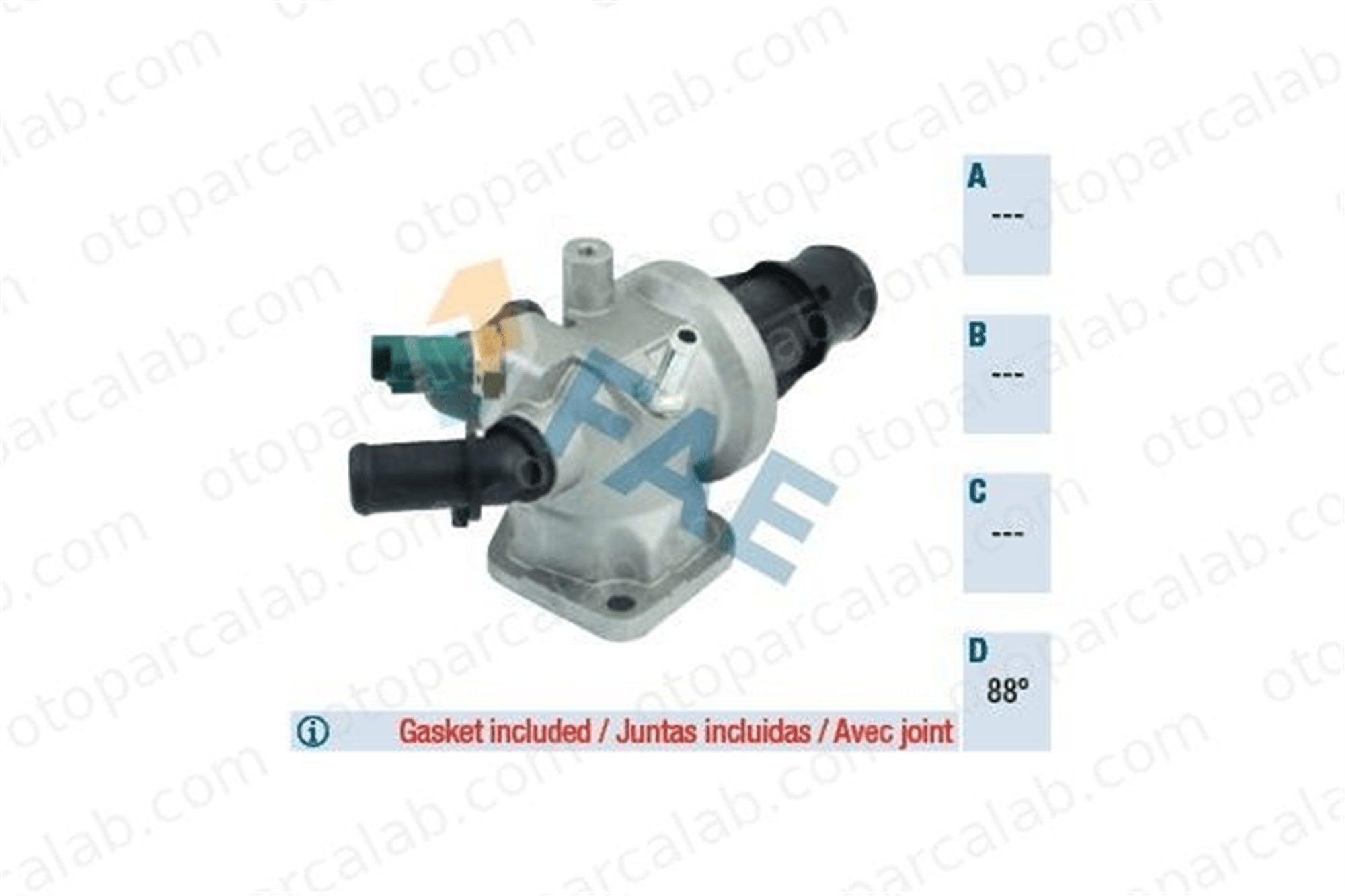 AKD OP143108 Termostat Gövdesi FIAT PANDA OPEL AGILA