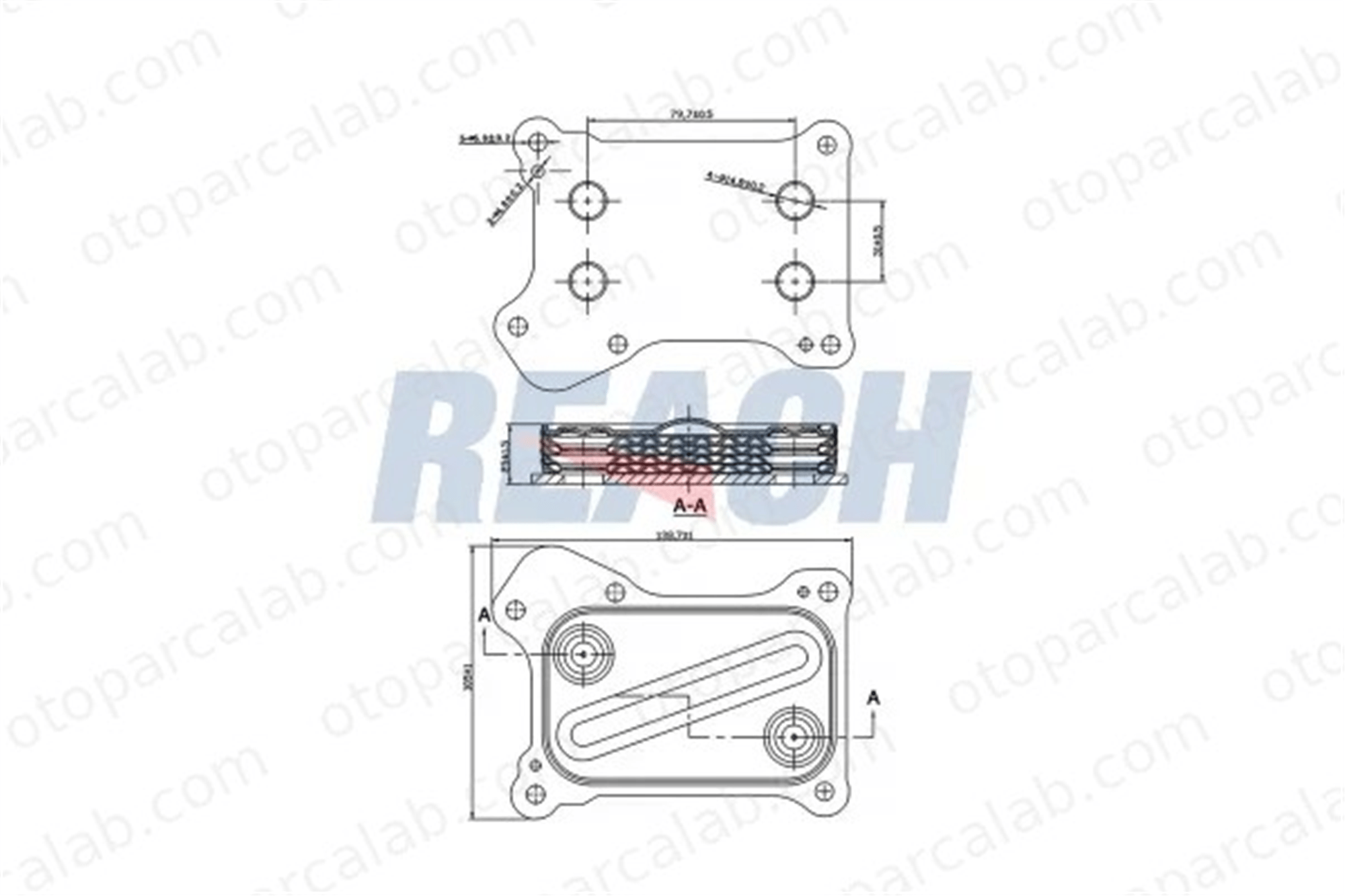 AKD OP146106 Motor Yağ Soğutucu FIAT PANDA GRANDE PUNTO 5650358 1539132