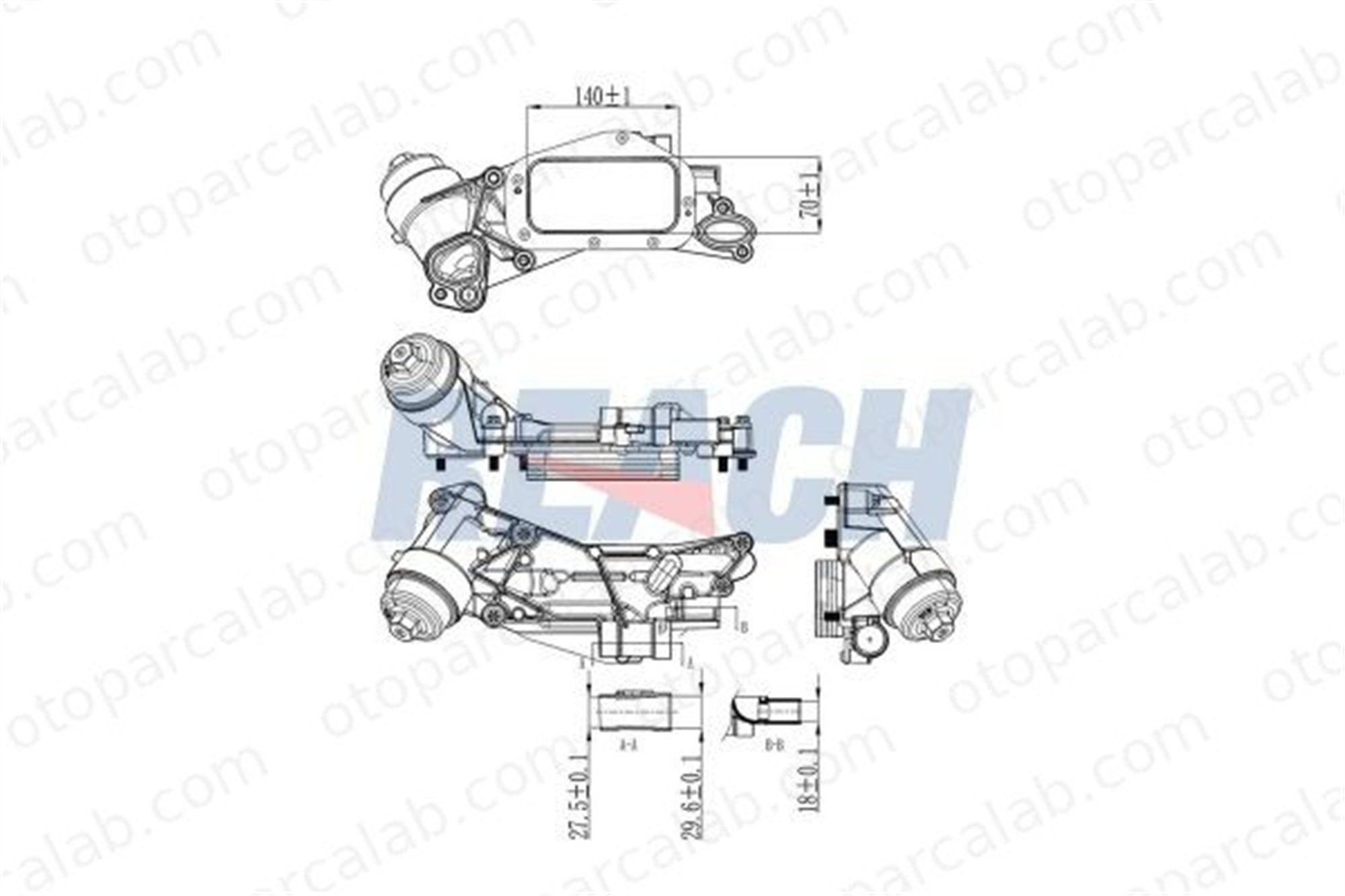 AKD OP146108 Motor Yağ Soğutucu OPEL ZAFIRA / ZAFIRA FAMILY B ASTRA H Station wagon 5650364 93186324