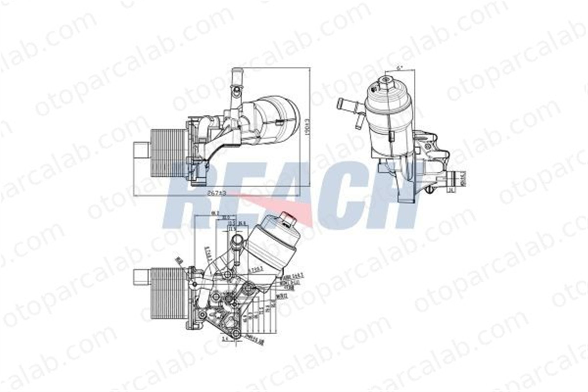 AKD OP146123 Motor Yağ Soğutucu OPEL ASTRA J ASTRA J Sedan 650039 55566784