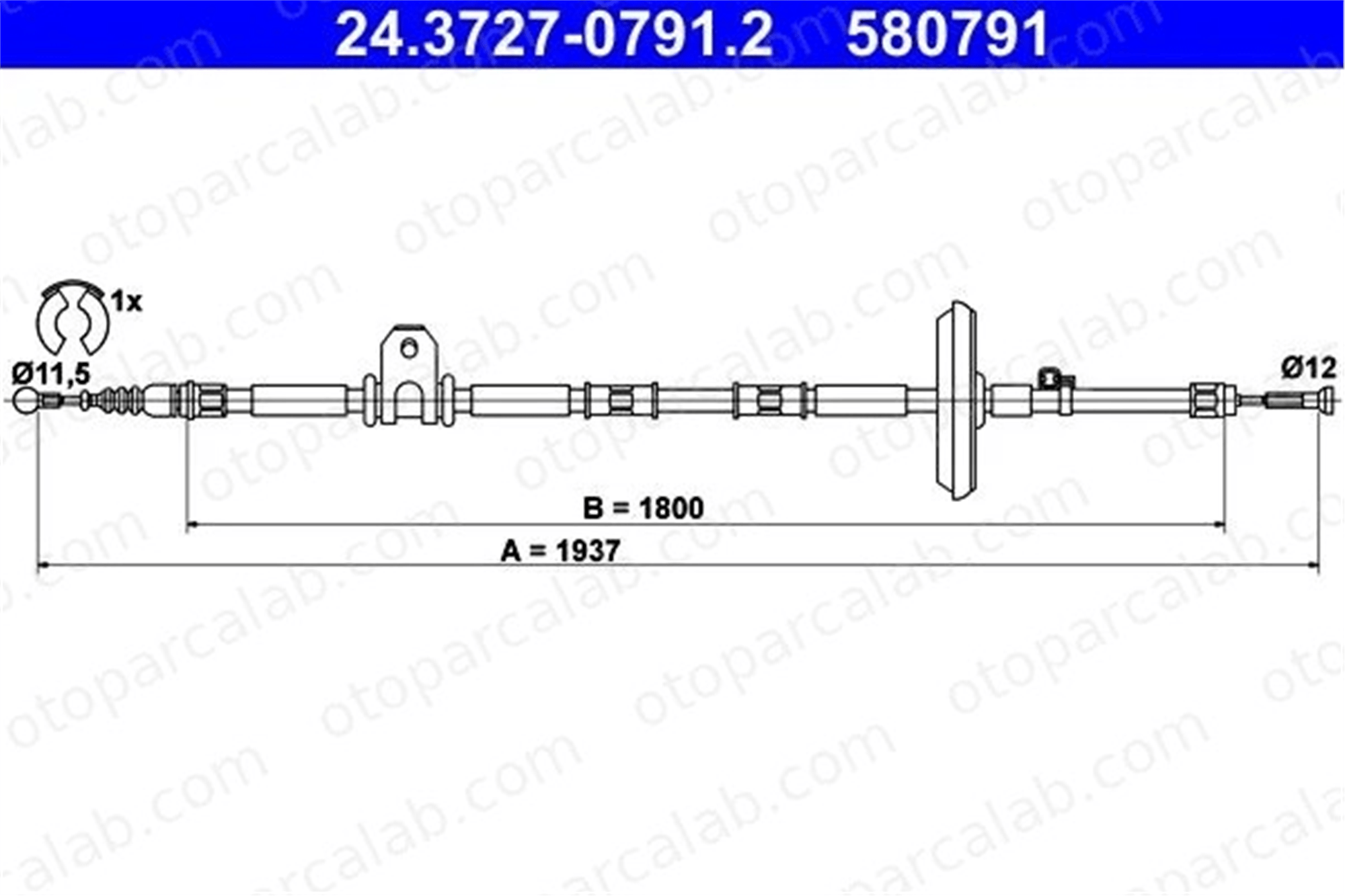 AKD OP158156 El Fren Teli Arka Sağ veya Sol OPEL INSIGNIA A INSIGNIA A Sports Tourer 522057 13323804