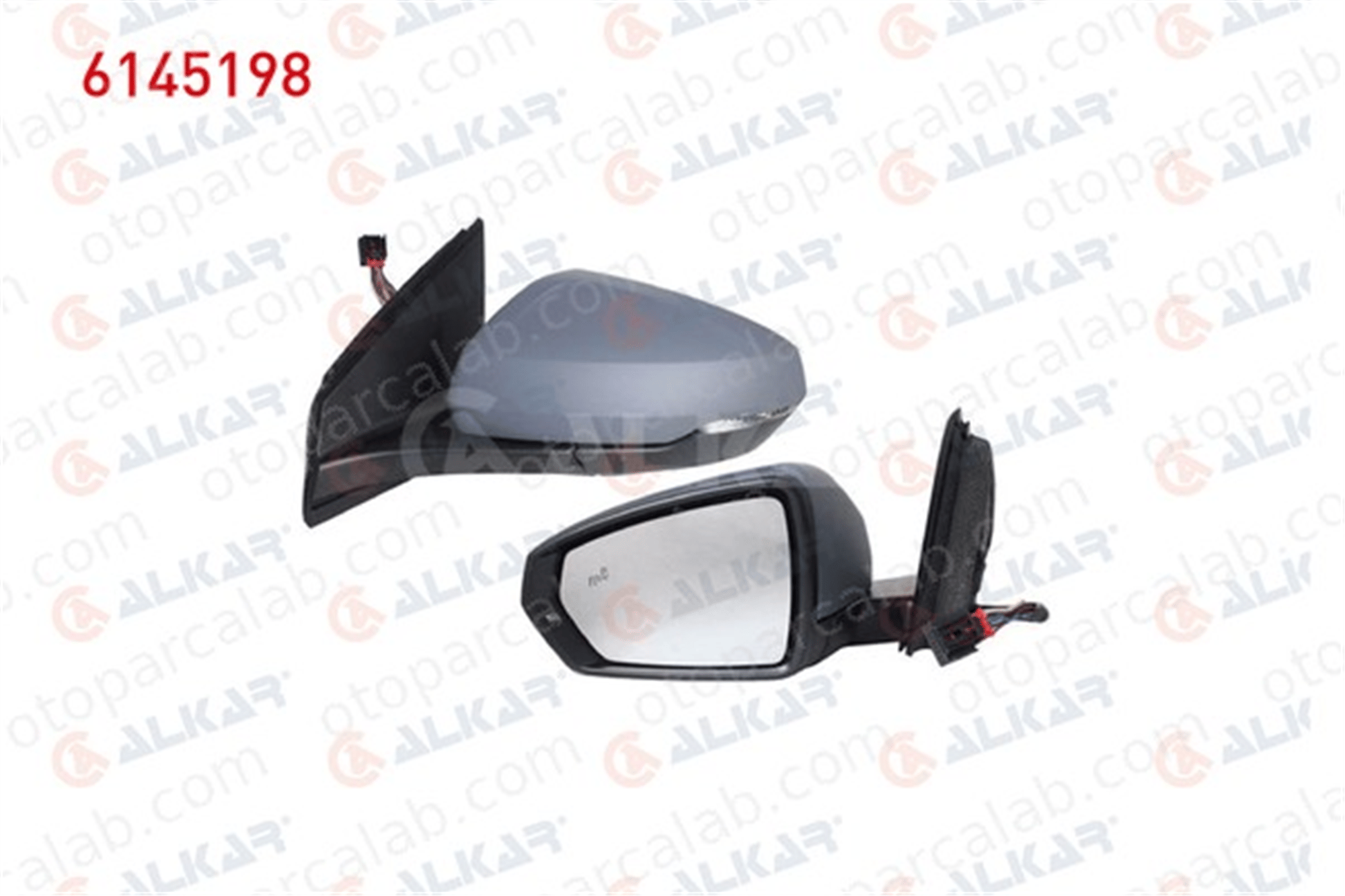 ALKAR 6145198 Dikiz Aynası Dış Sol VW POLO VI 2G0857537AGRU 2G0857538AGRU