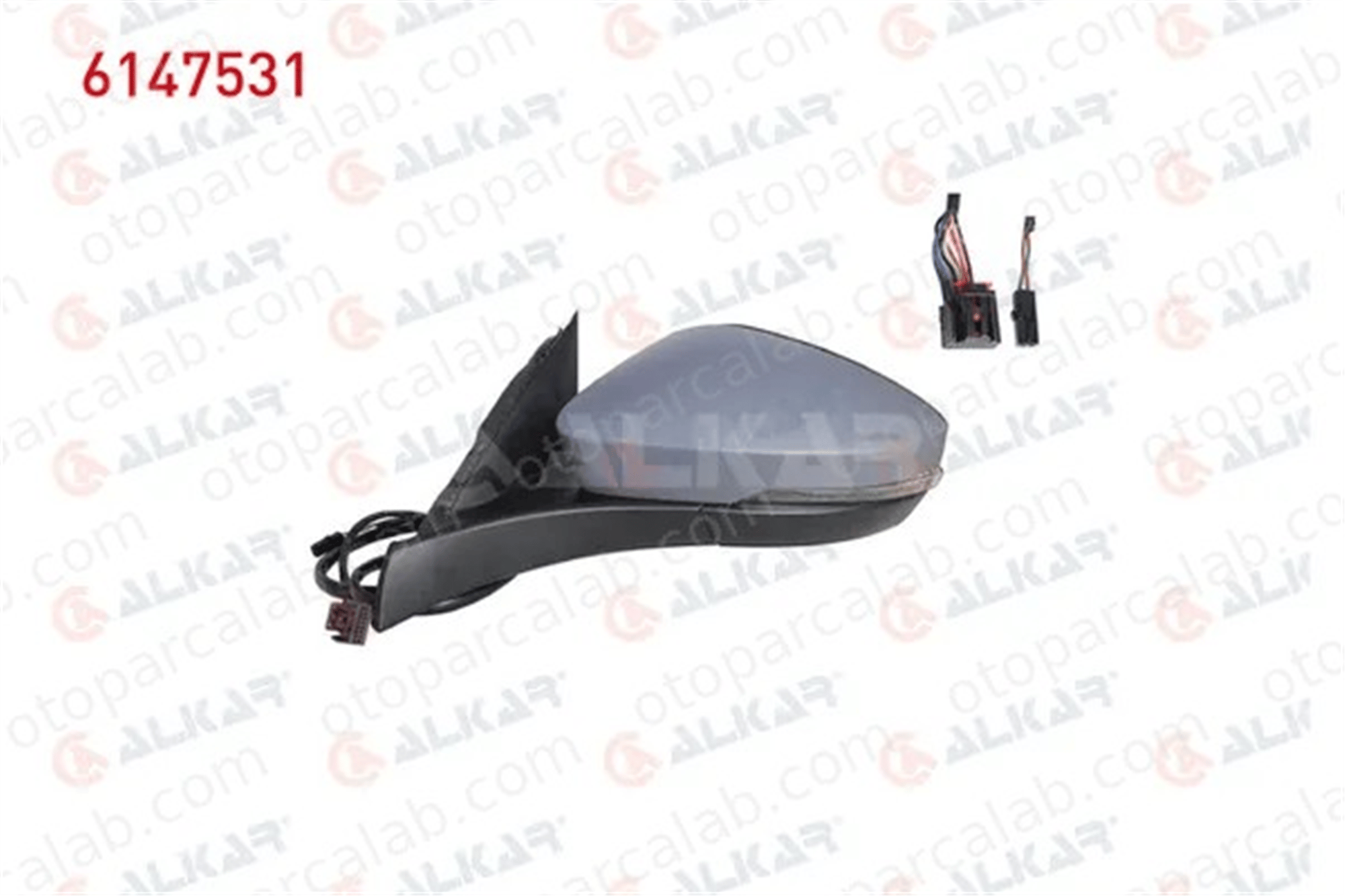 ALKAR 6147531 Dikiz Aynası Dış Sol VW T-ROC T-ROC Cabrio 2GA857521D 2GA857522D