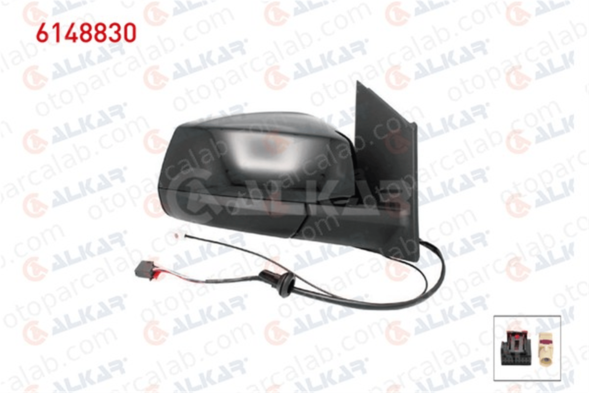 ALKAR 6148830 Dikiz Aynası Dış Sağ VW CADDY V Kasa/büyük limuzin 2556364 2556368