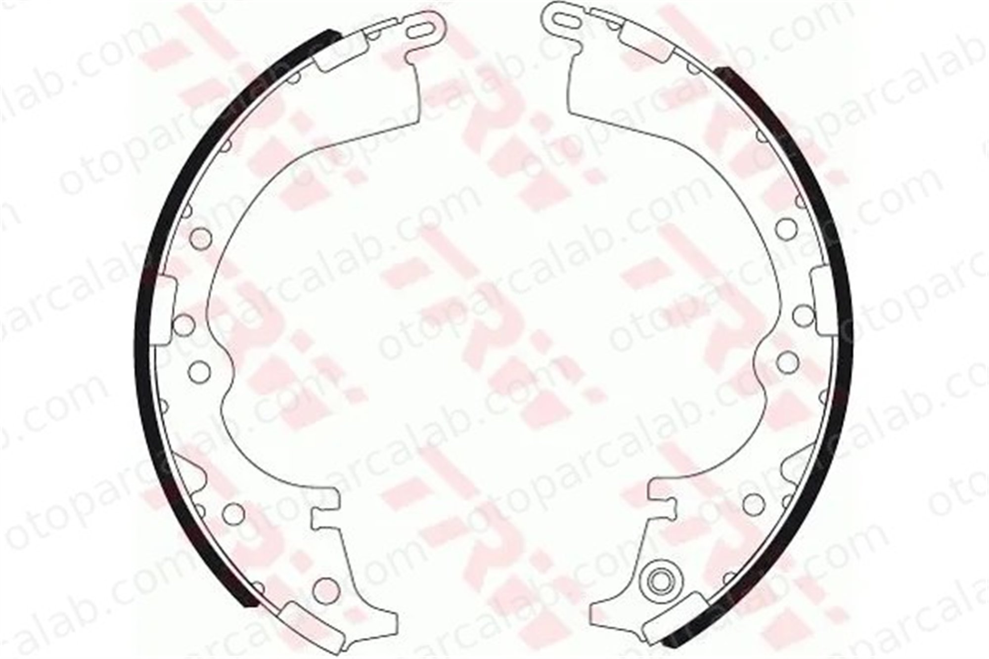 AP 01196 Fren Pabuçlu Balata Arka TOYOTA HILUX VII Pick-up HIACE IV Panelvan/Van 44950K010 44950K060