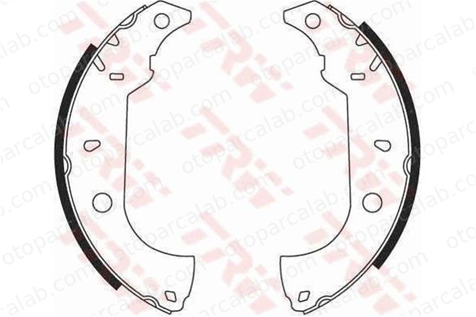 AP 05050 Fren Pabuçlu Balata Arka FIAT TEMPRA S.W. TEMPRA 60810038 5888453