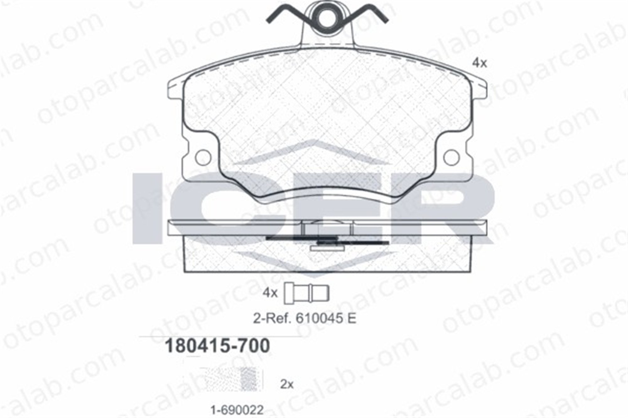 AP 05P094 Fren Disk Balata Ön FIAT TIPO TEMPRA S.W. 60777600 5892738