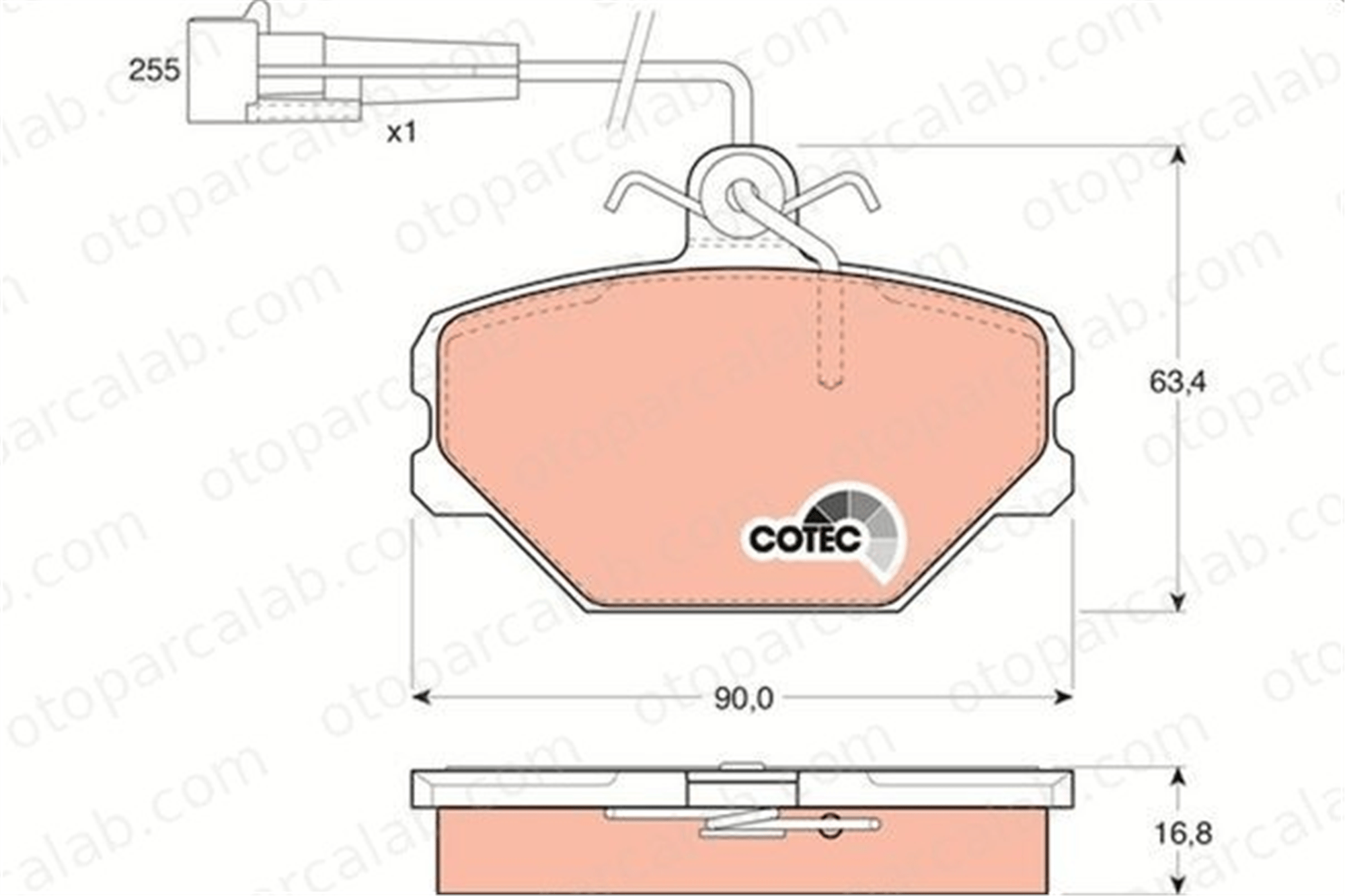 AP 05P102 Fren Disk Balata Ön FIAT TIPO TEMPRA 58290330 5888781