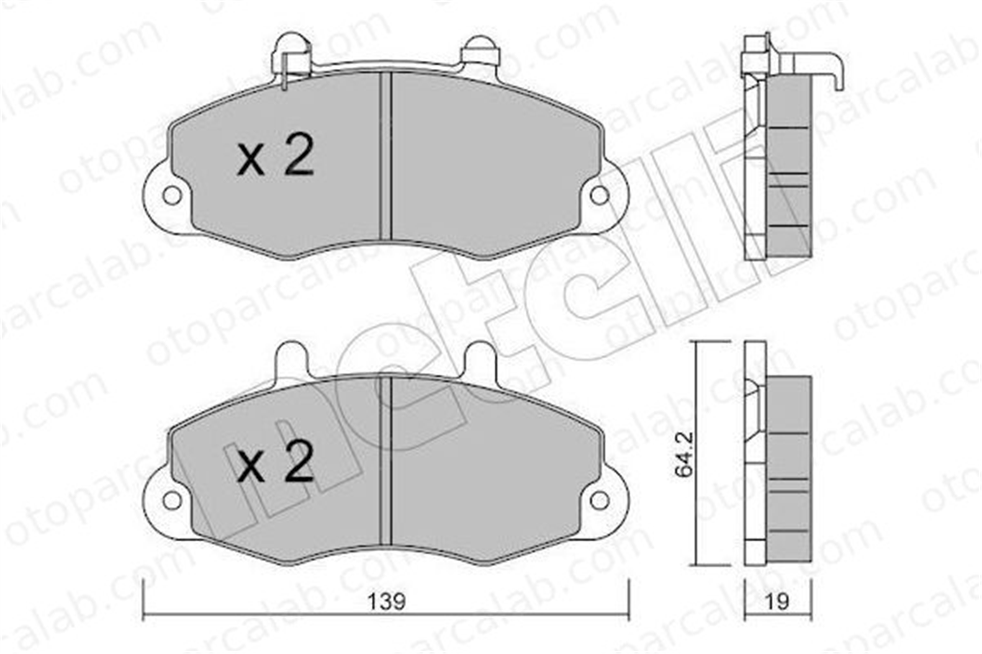 AP 05P1059 Fren Disk Balata Ön FORD TRANSIT Minibüs/Otobüs TRANSIT Panelvan/Van 1074971 1134158