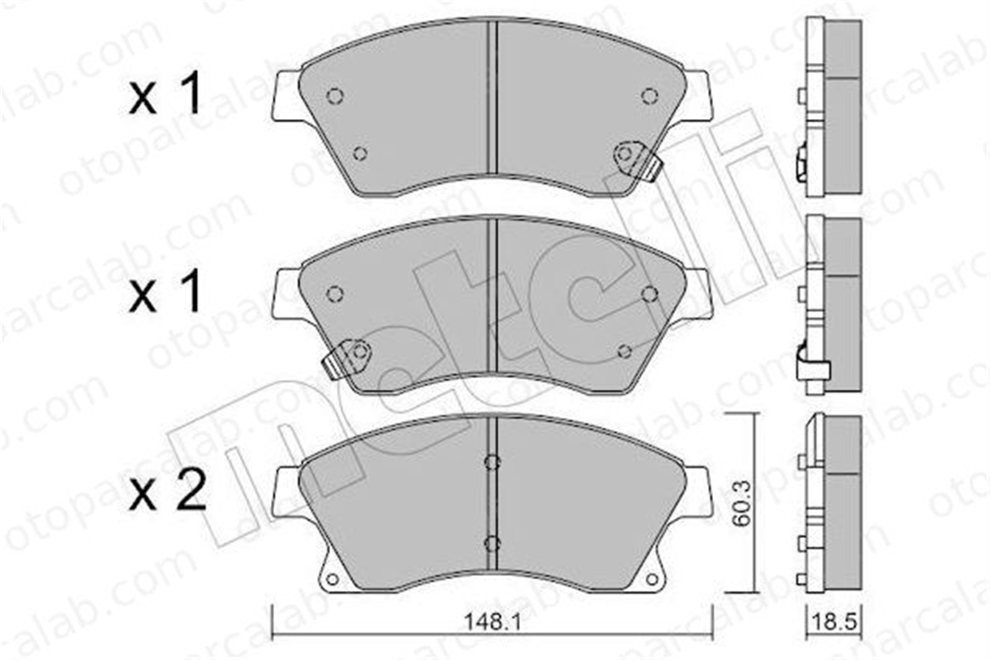 AP 05P1199 Fren Disk Balata Arka OPEL ASTRA J ASTRA J Sports Tourer 13412272 13301207
