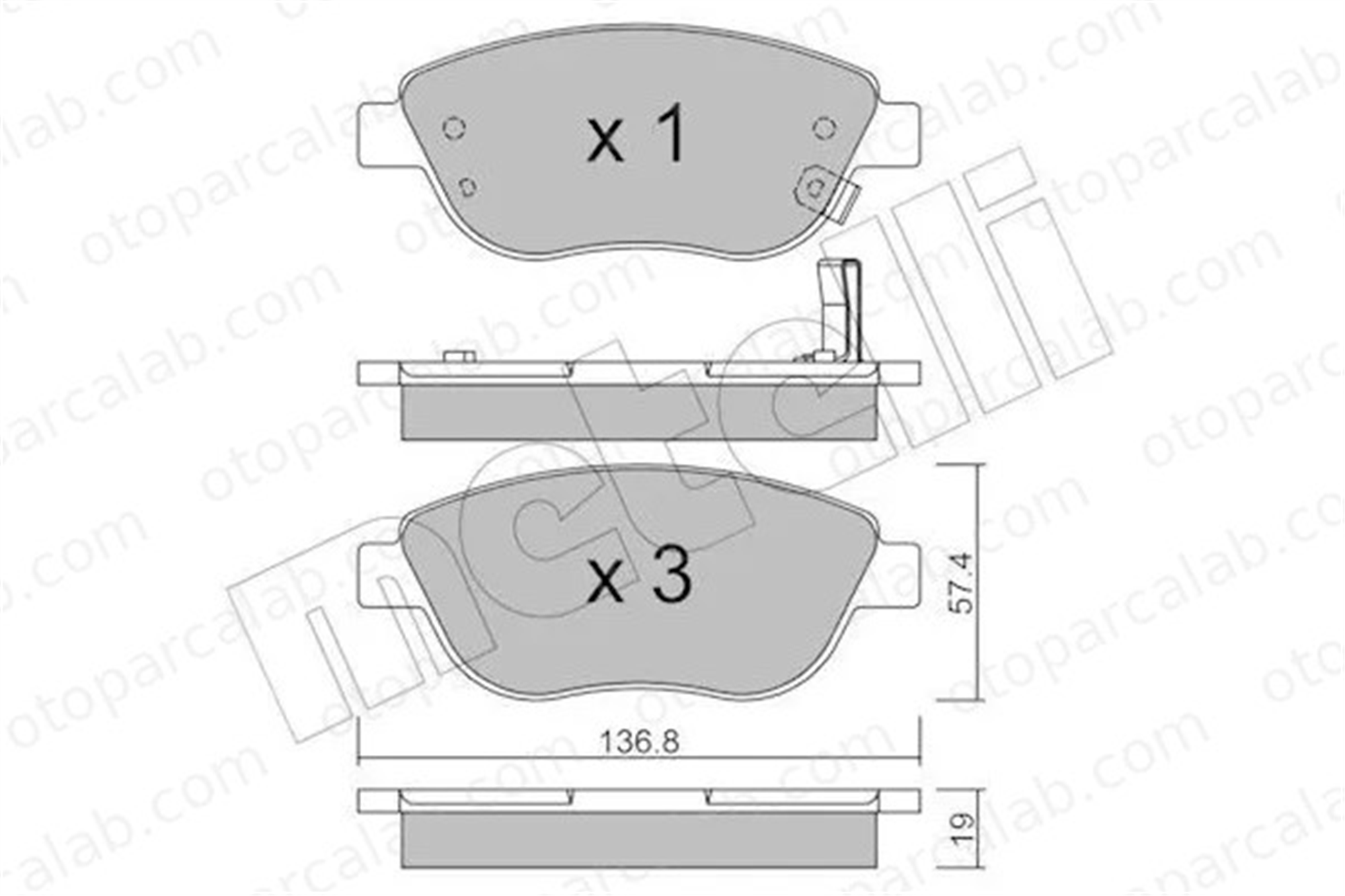 AP 05P1328 Fren Disk Balata Ön OPEL CORSA D CORSA D Kasa/eğik arka 1605354 77366481