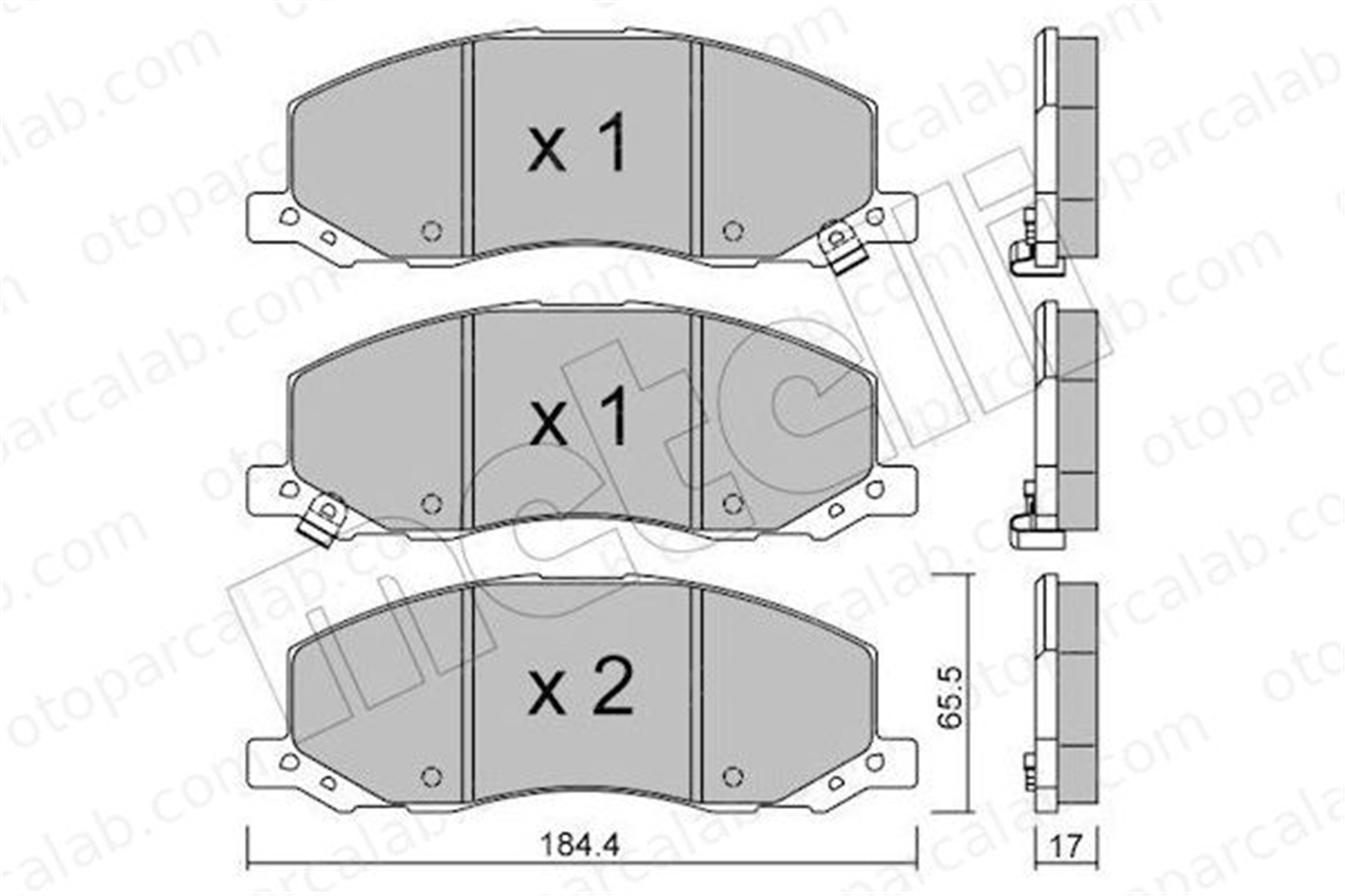 AP 05P1468 Fren Disk Balata Ön OPEL INSIGNIA A INSIGNIA A Sedan 13237752 1605202
