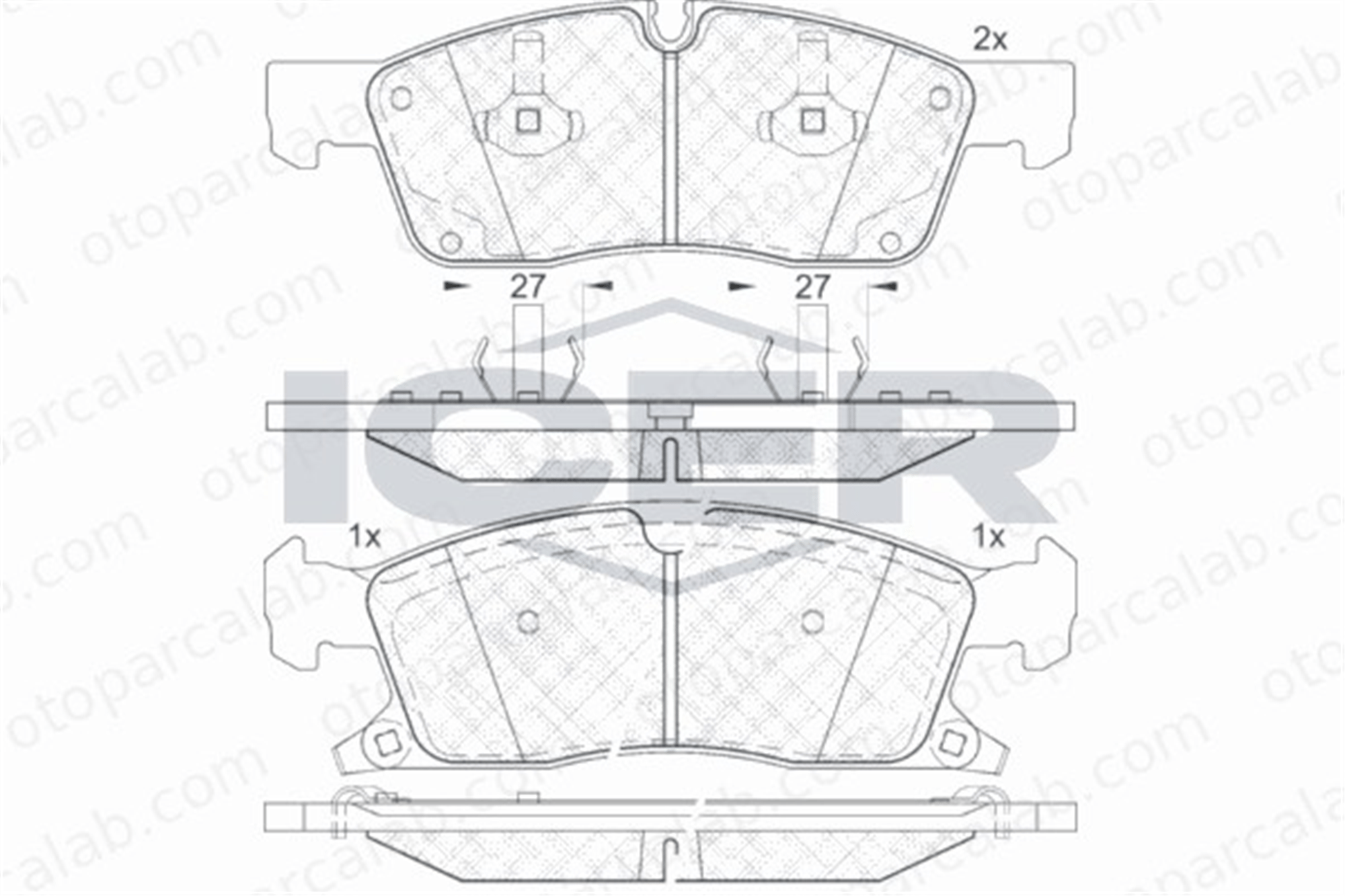 AP 05P1745 Fren Disk Balata Ön JEEP GRAND CHEROKEE IV MERCEDES-BENZ GLE 4203302 4209600