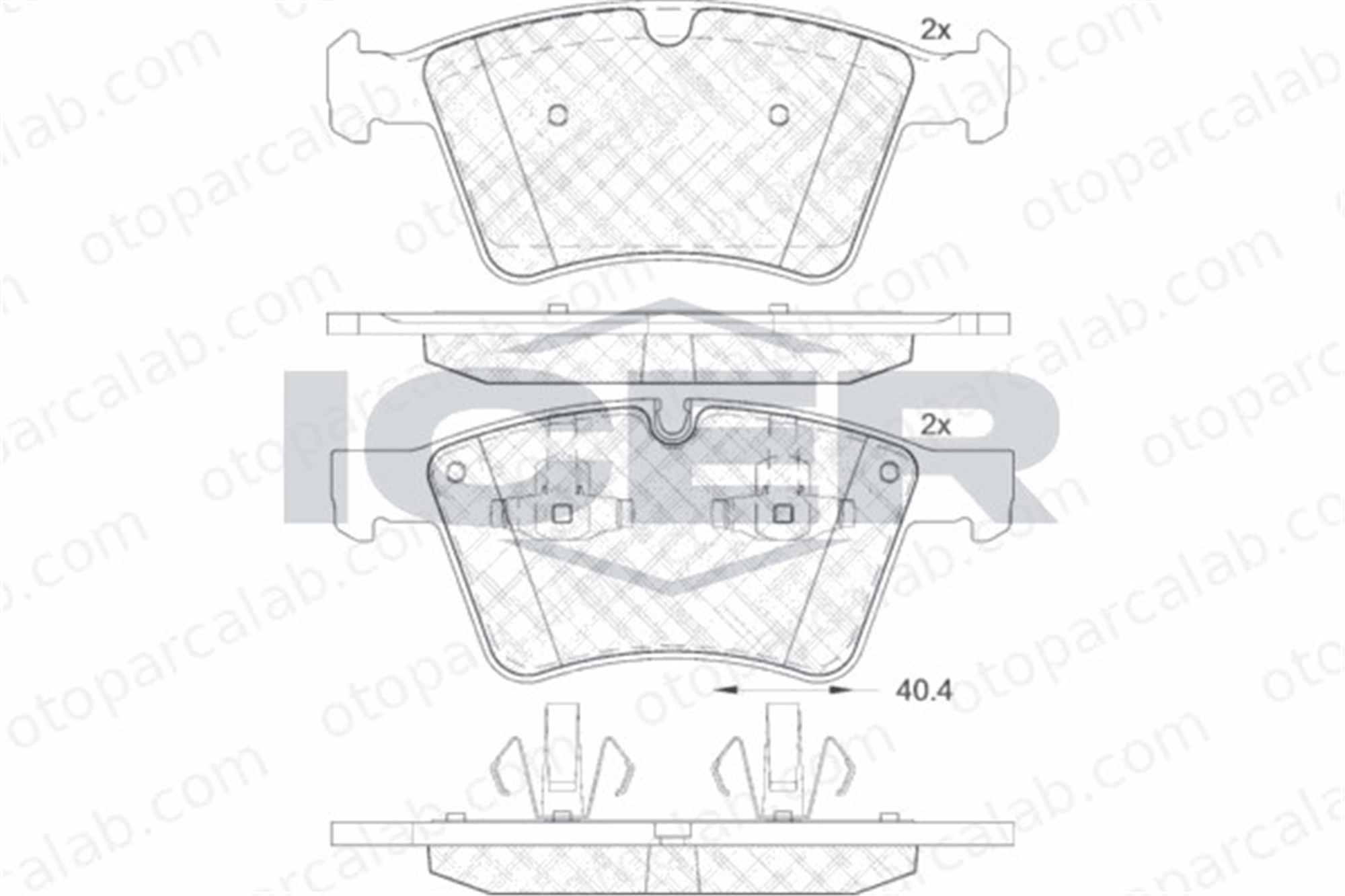 AP 05P1912 Fren Disk Balata Ön MERCEDES-BENZ GL-SERISI R-SERISI 1644201320 A1644201320