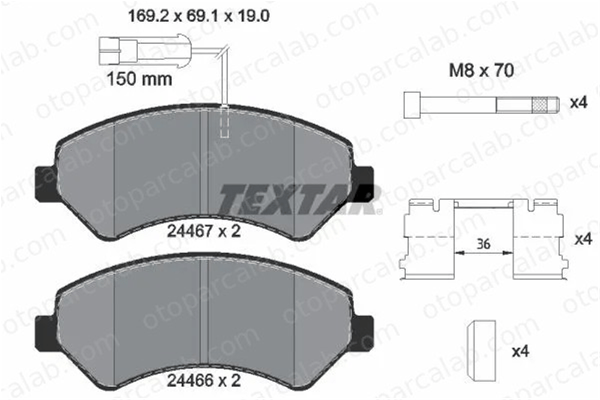 AP 05P1997 Fren Disk Balata Ön CITROËN JUMPER Panelvan/Van FIAT DUCATO Panelvan/Van 155253629 1607878780