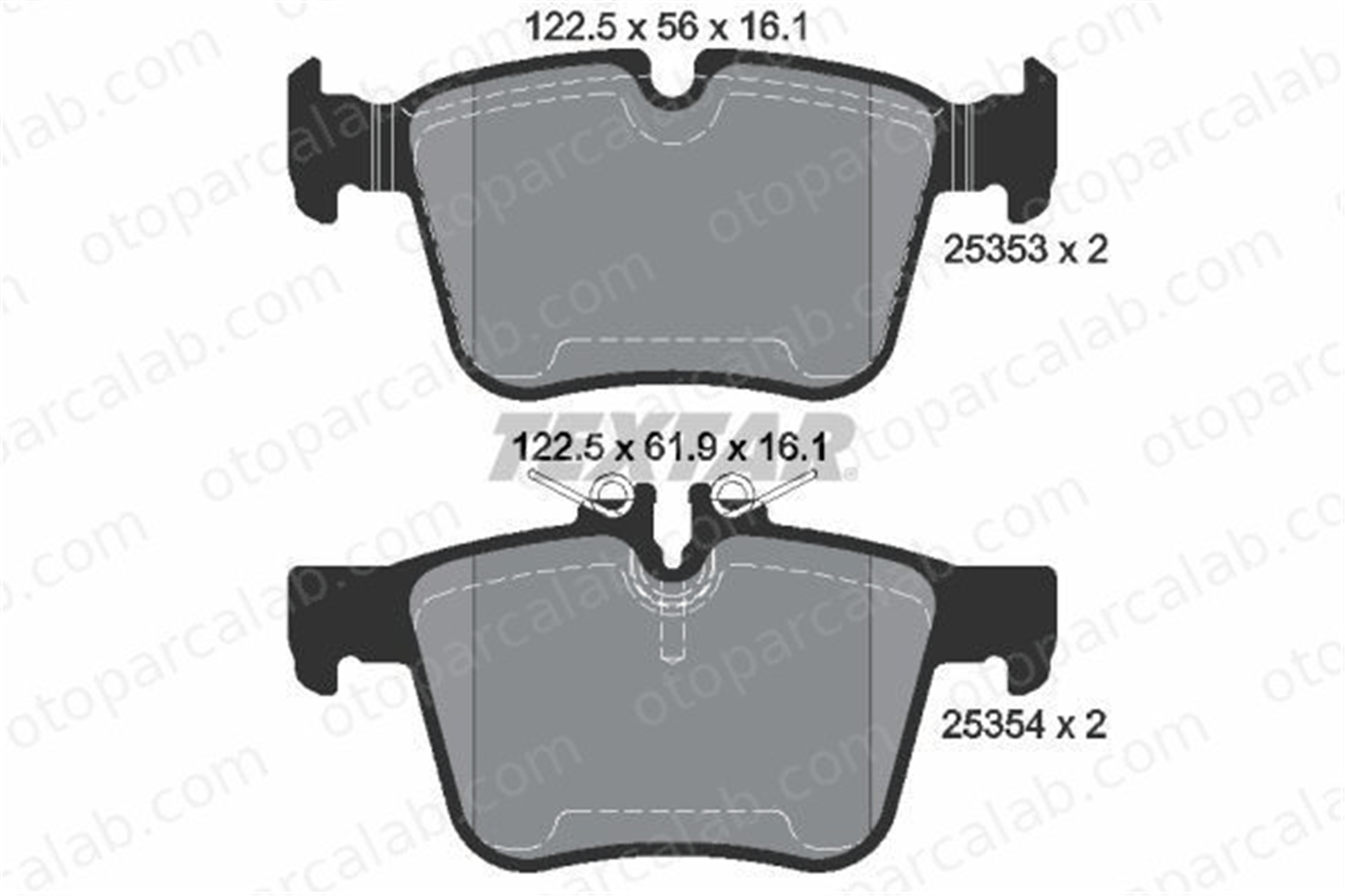 AP 05P2020 Fren Disk Balata Arka MERCEDES-BENZ C-SERISI C-SERISI T-Model A0004208603 A0084201320