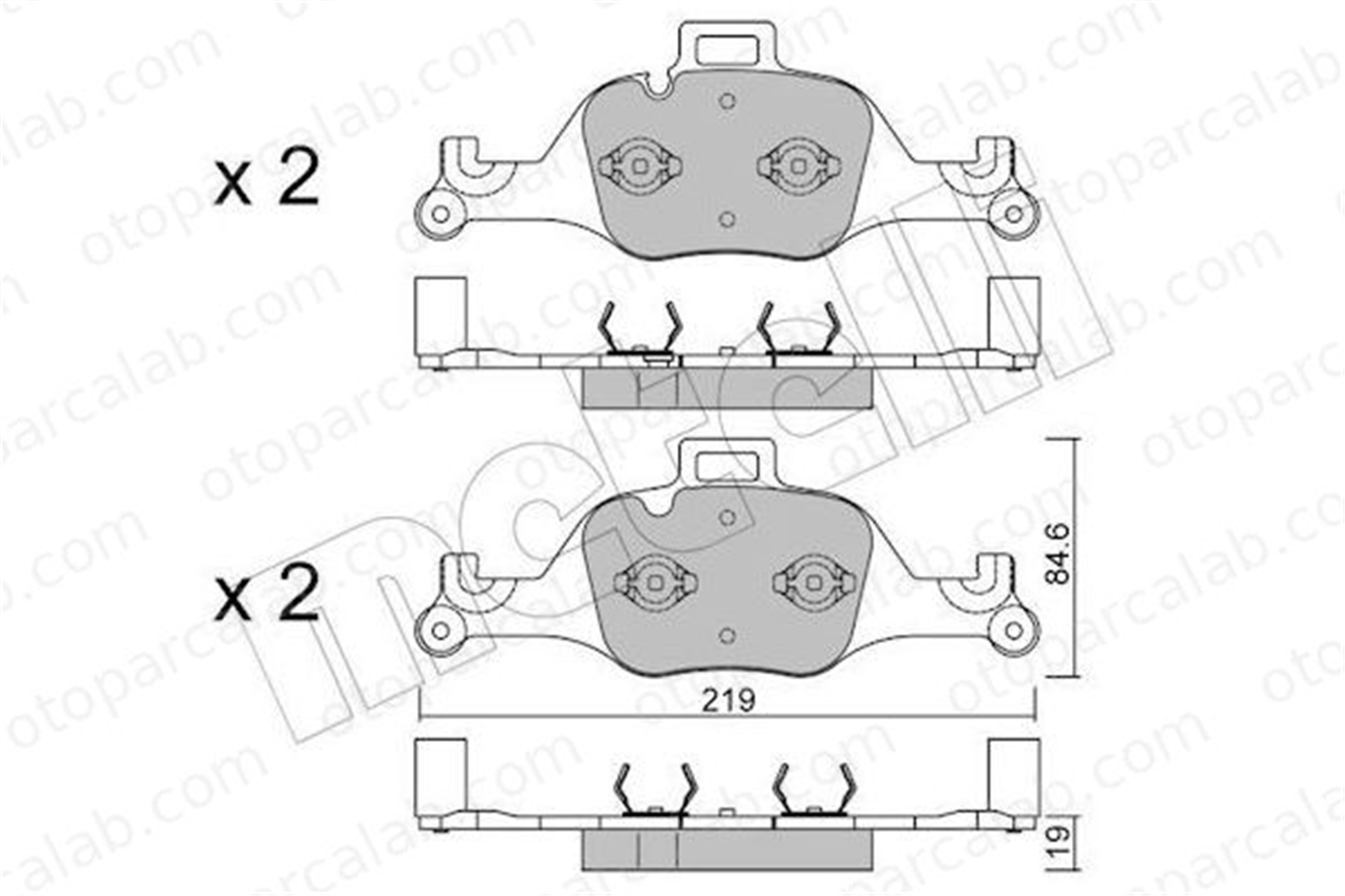 AP 05P2040 Fren Disk Balata Ön BMW X5 5 34116875396 34116883469
