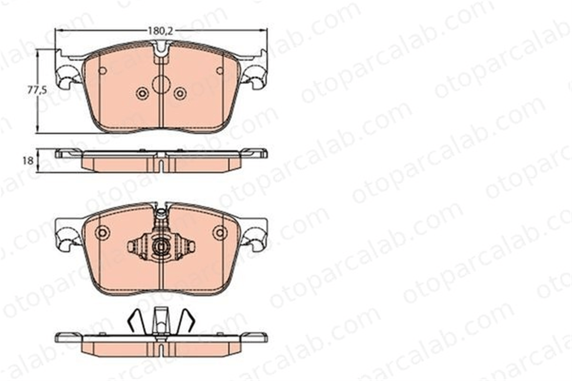 AP 05P2096 Fren Disk Balata Ön LAND ROVER RANGE ROVER VELAR JAGUAR XF SPORTBRAKE GX632K021AA GX732K021CA