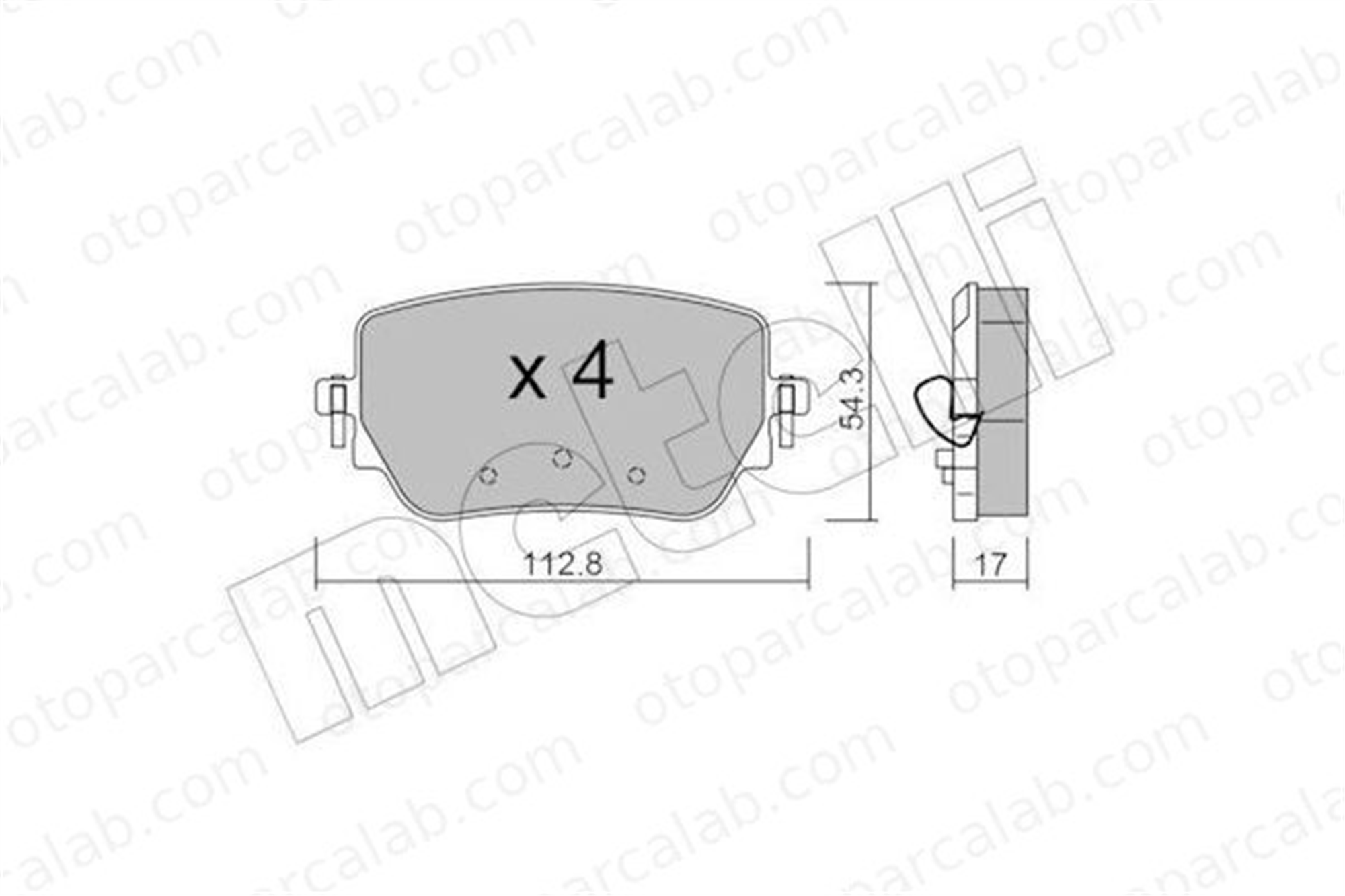 AP 05P2152 Fren Disk Balata Arka MERCEDES-BENZ A-SERISI CLA A0004207600 4205803