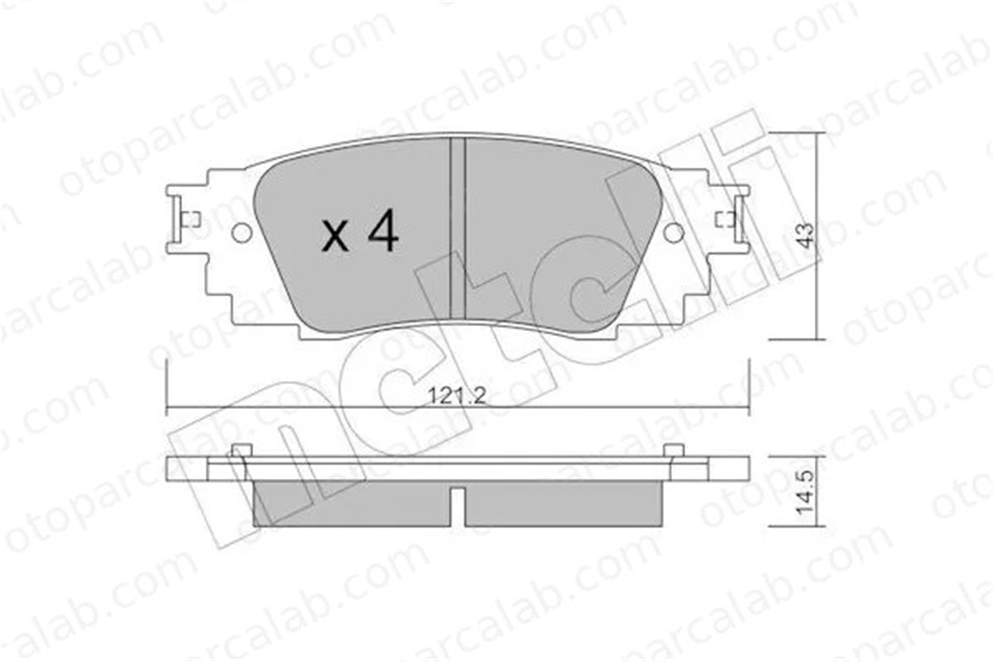 AP 05P2220 Fren Disk Balata Arka TOYOTA CAMRY LEXUS RX 44600E060 44660E060