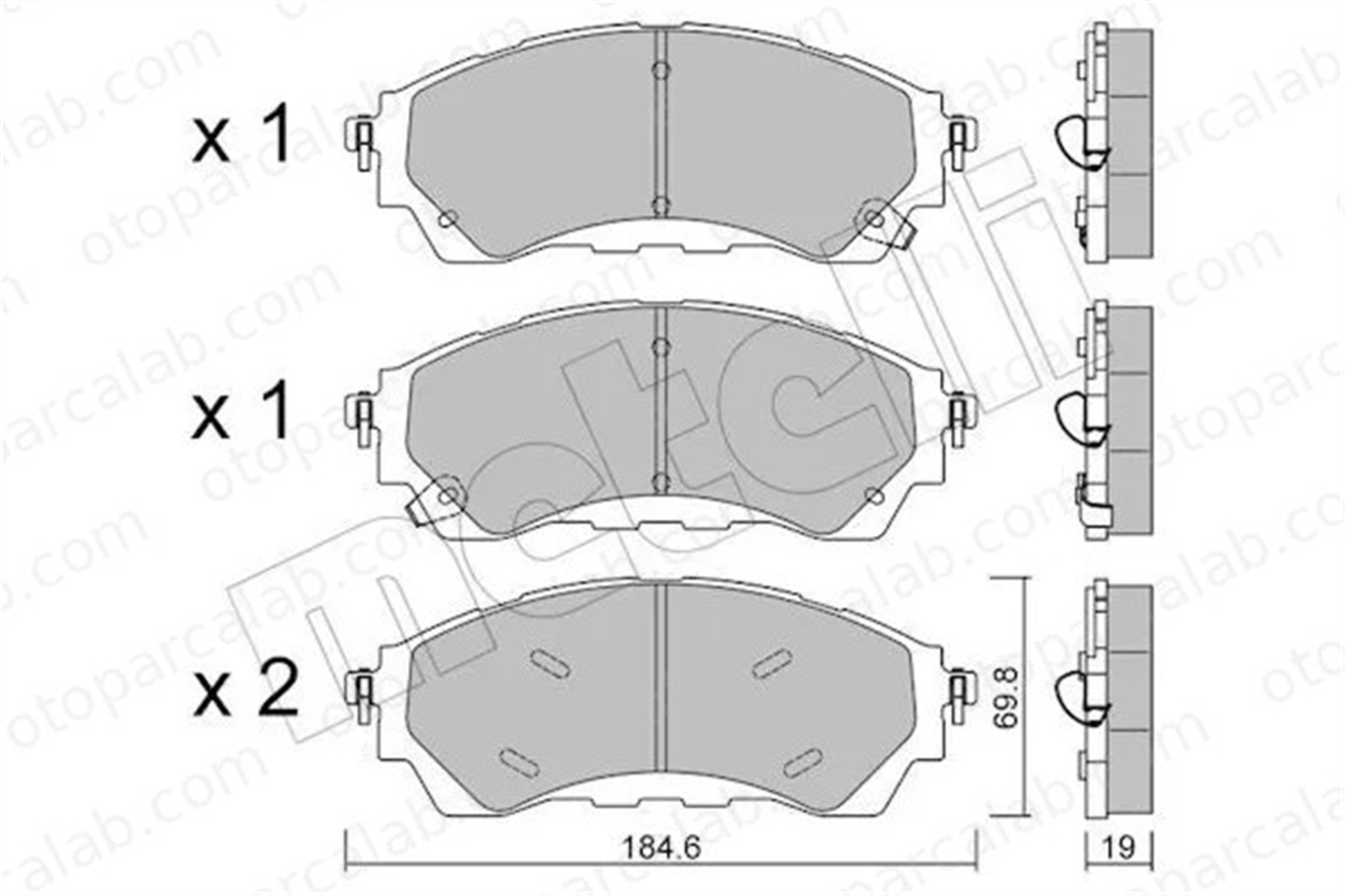 AP 05P2233 Fren Disk Balata Ön FORD RANGER 2229885 2298617