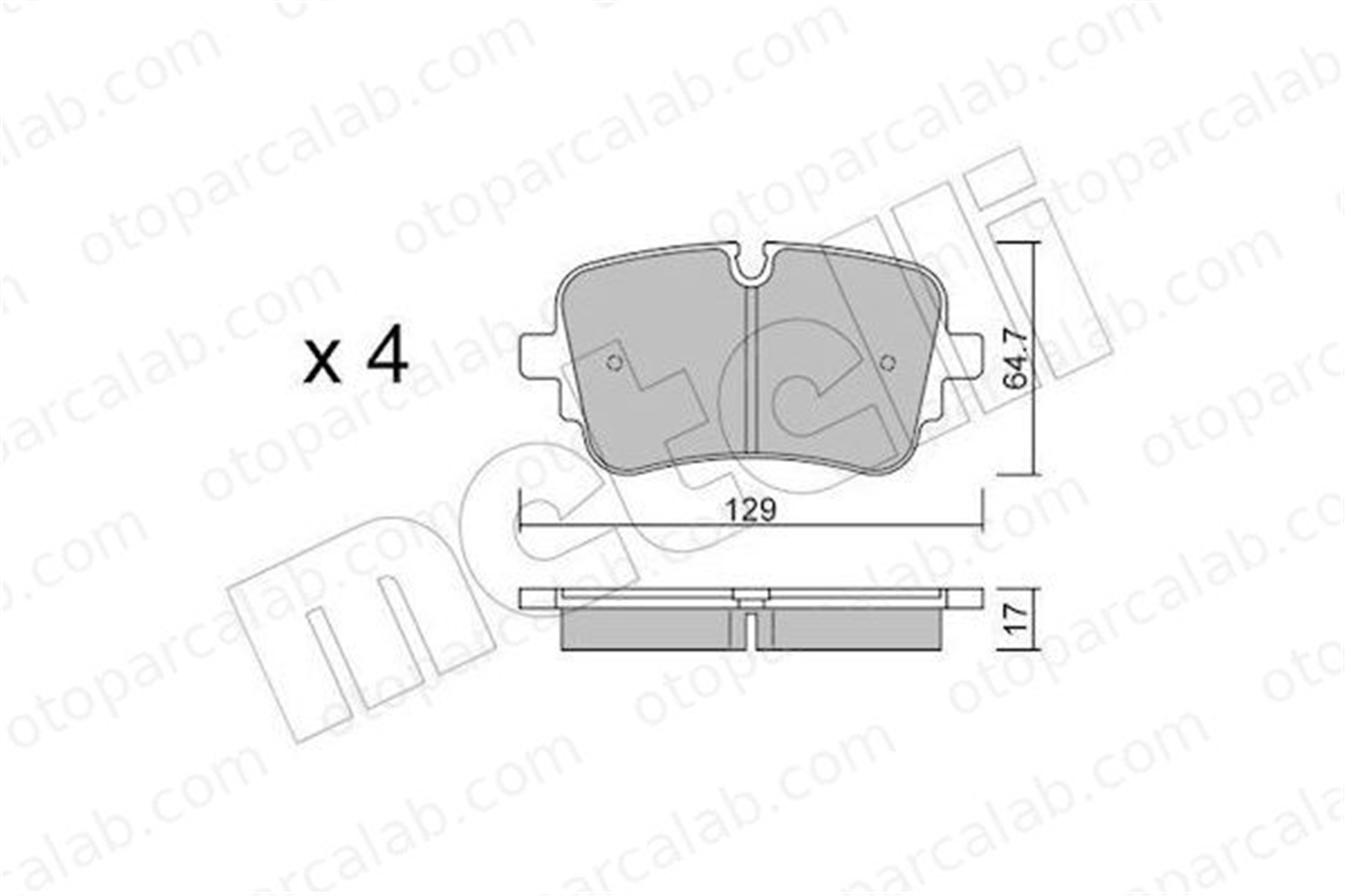 AP 05P2291 Fren Disk Balata Arka AUDI A8 D5 Q8 4KE698451D 4M0698451AC