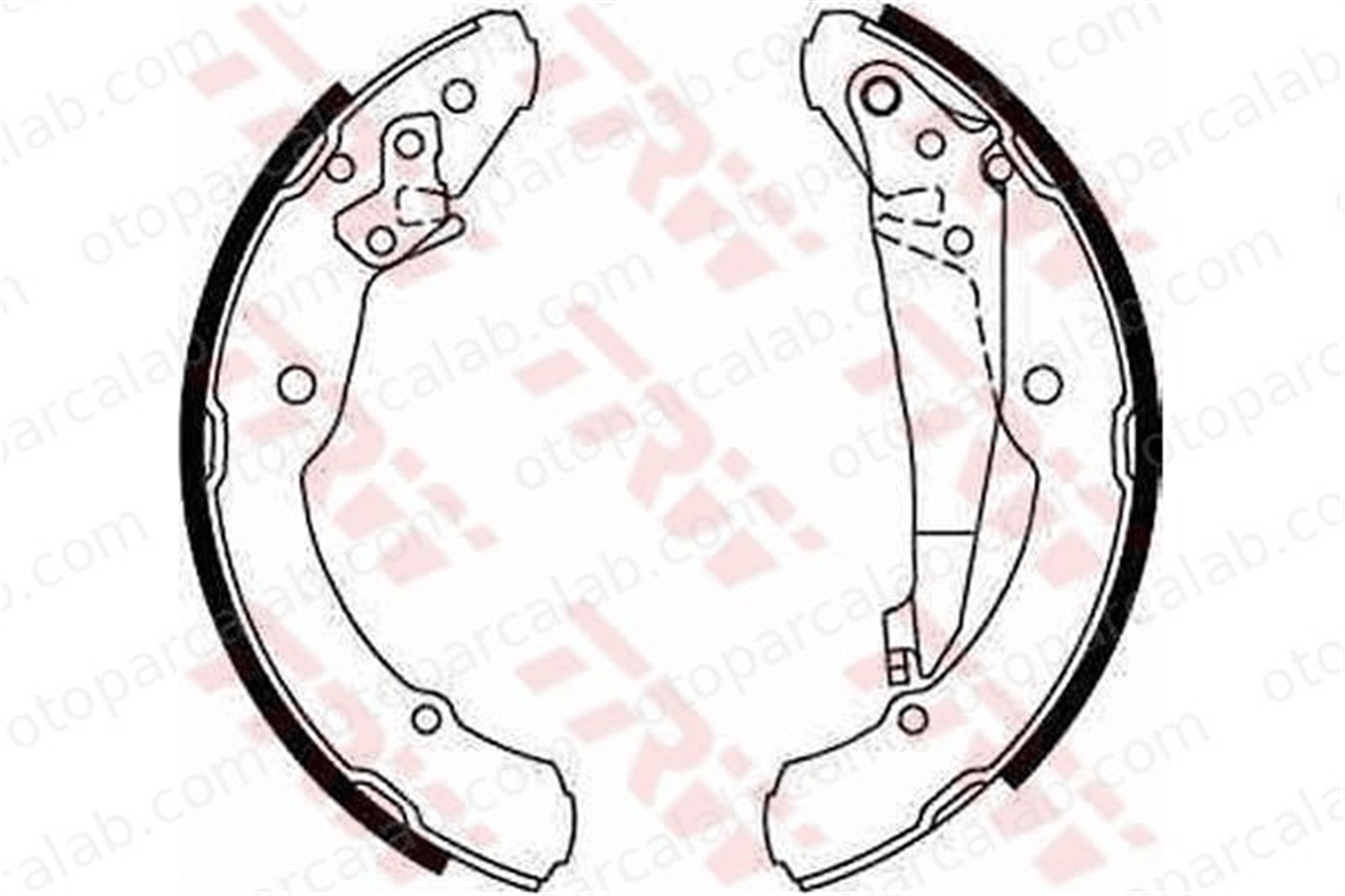 AP 07300 Fren Pabuçlu Balata Arka SKODA OCTAVIA I OCTAVIA I Combi 1J0609525 1J0609526