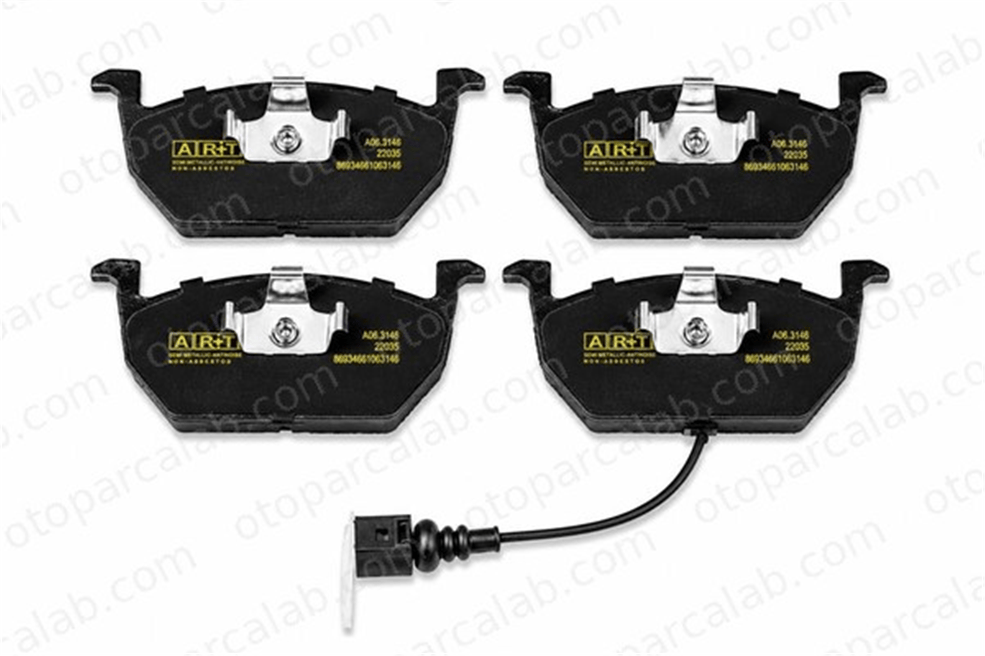 ART A06.3146 Fren Disk Balata Ön VW GOLF VII SKODA OCTAVIA III 5Q0698151C 5Q0698151E
