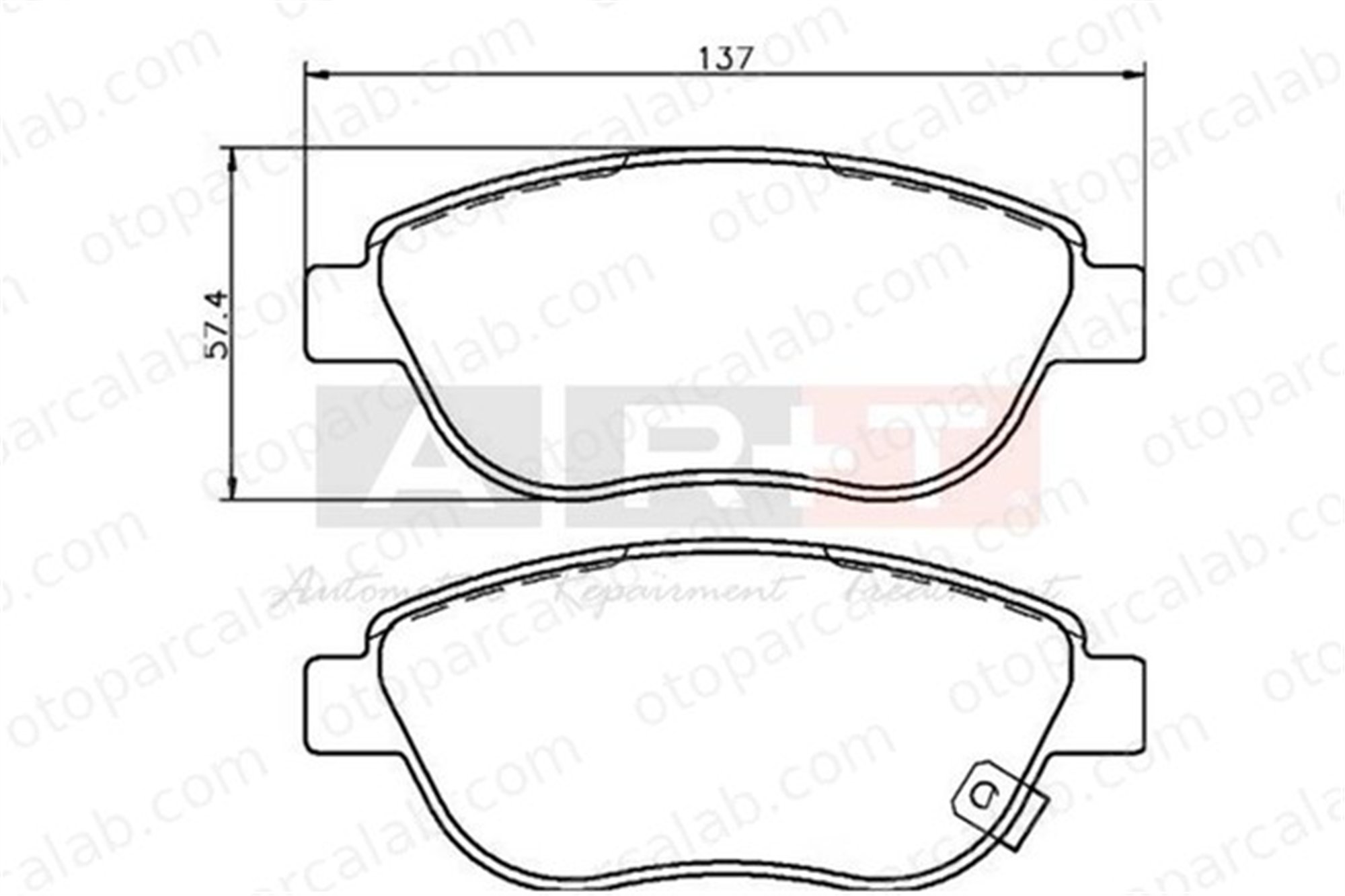 ART A24.1990 Fren Disk Balata Ön OPEL CORSA D CORSA D Kasa/eğik arka 93189816 77366534
