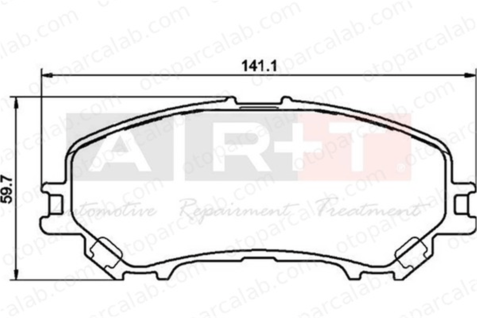 ART A29.3144 Fren Disk Balata Ön NISSAN X-TRAIL III RENAULT KOLEOS II 410601596R D10604CA0A