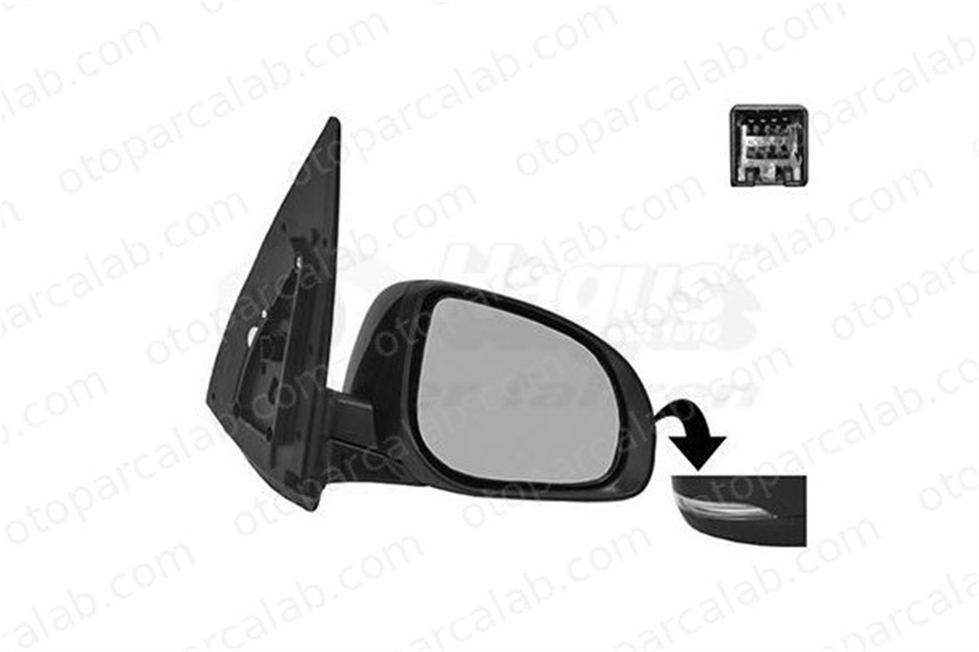 ART M007.7097 Dikiz Aynası Dış Sağ HYUNDAI i10 I 876200X500