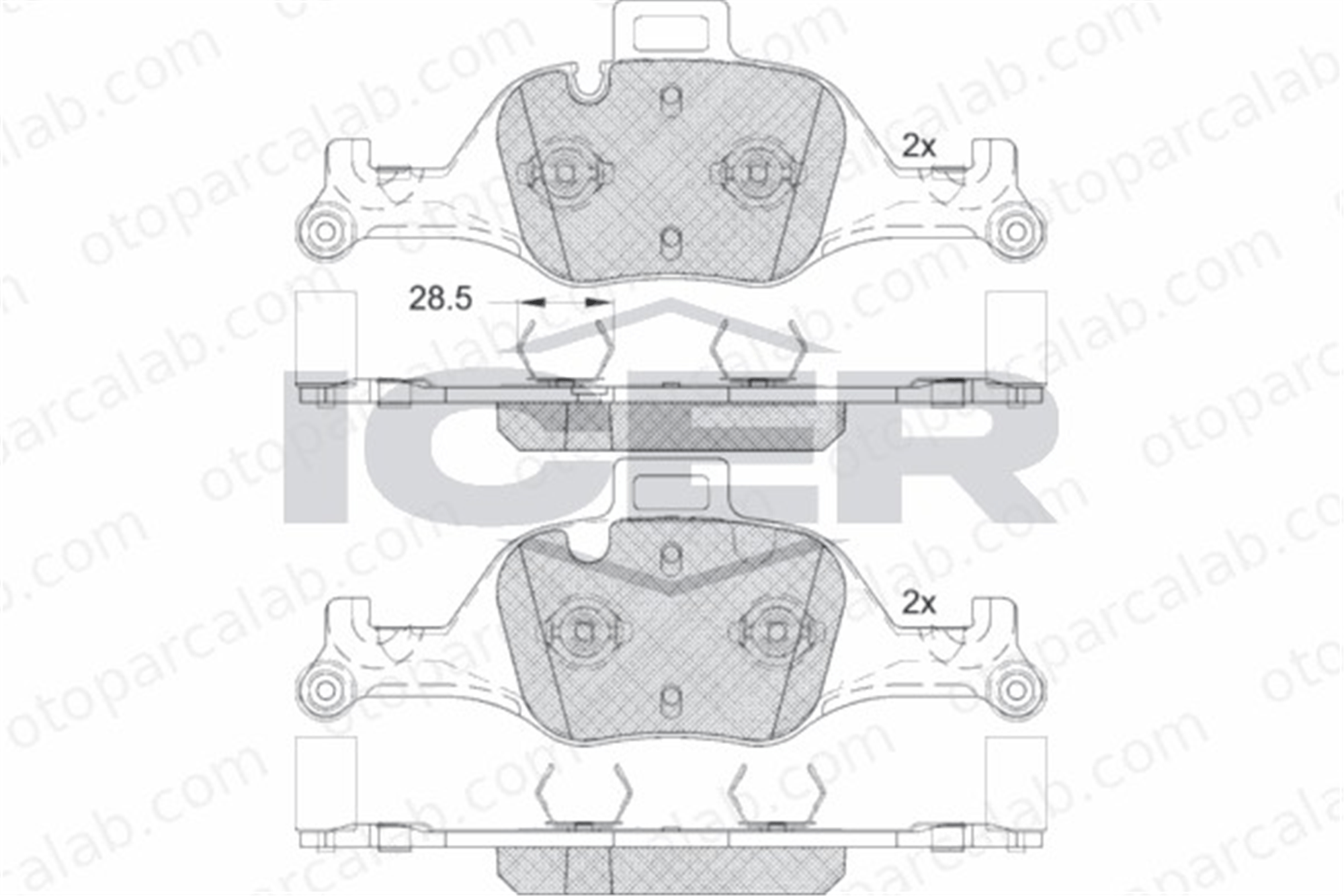 ASPART 3BPA1226 Fren Disk Balata Ön BMW 5 6 Gran Turismo 34116875397 34106883469