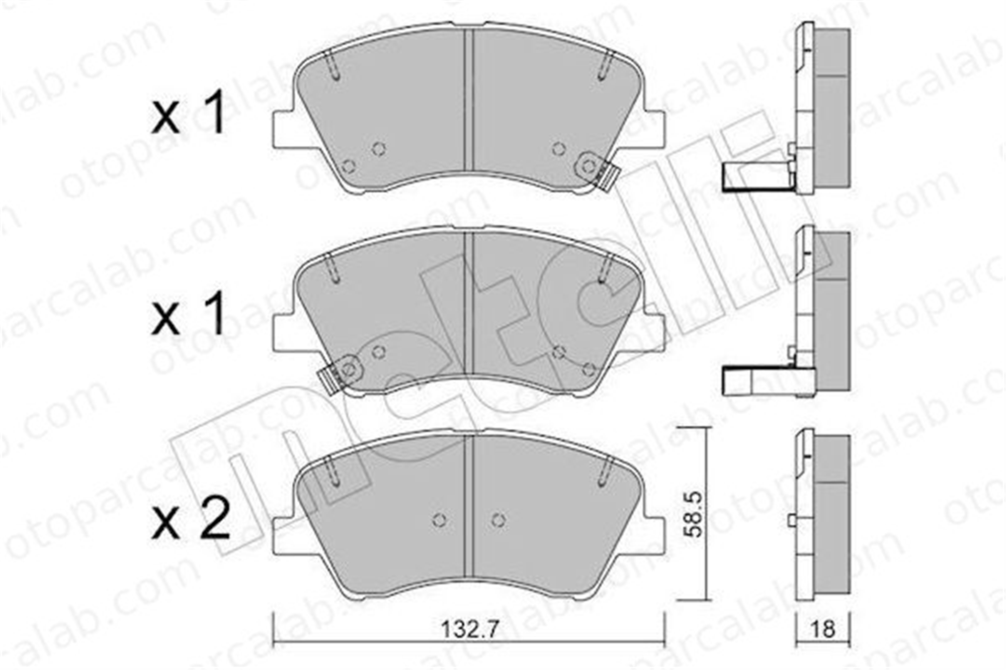 ASPART 3BPA1423 Fren Disk Balata Ön KIA RIO IV STONIC 58101Q0A00 58101H8A53