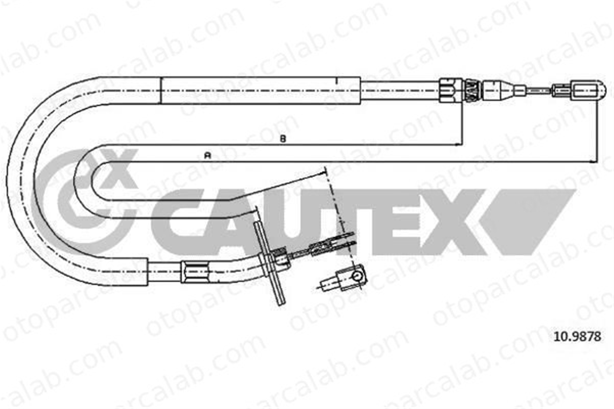 ASPART 3HBW1002 El Fren Teli Arka Sağ MERCEDES-BENZ SPRINTER 4-t Panelvan/Van SPRINTER 4-t Platform şasi A9044200685 9044200685