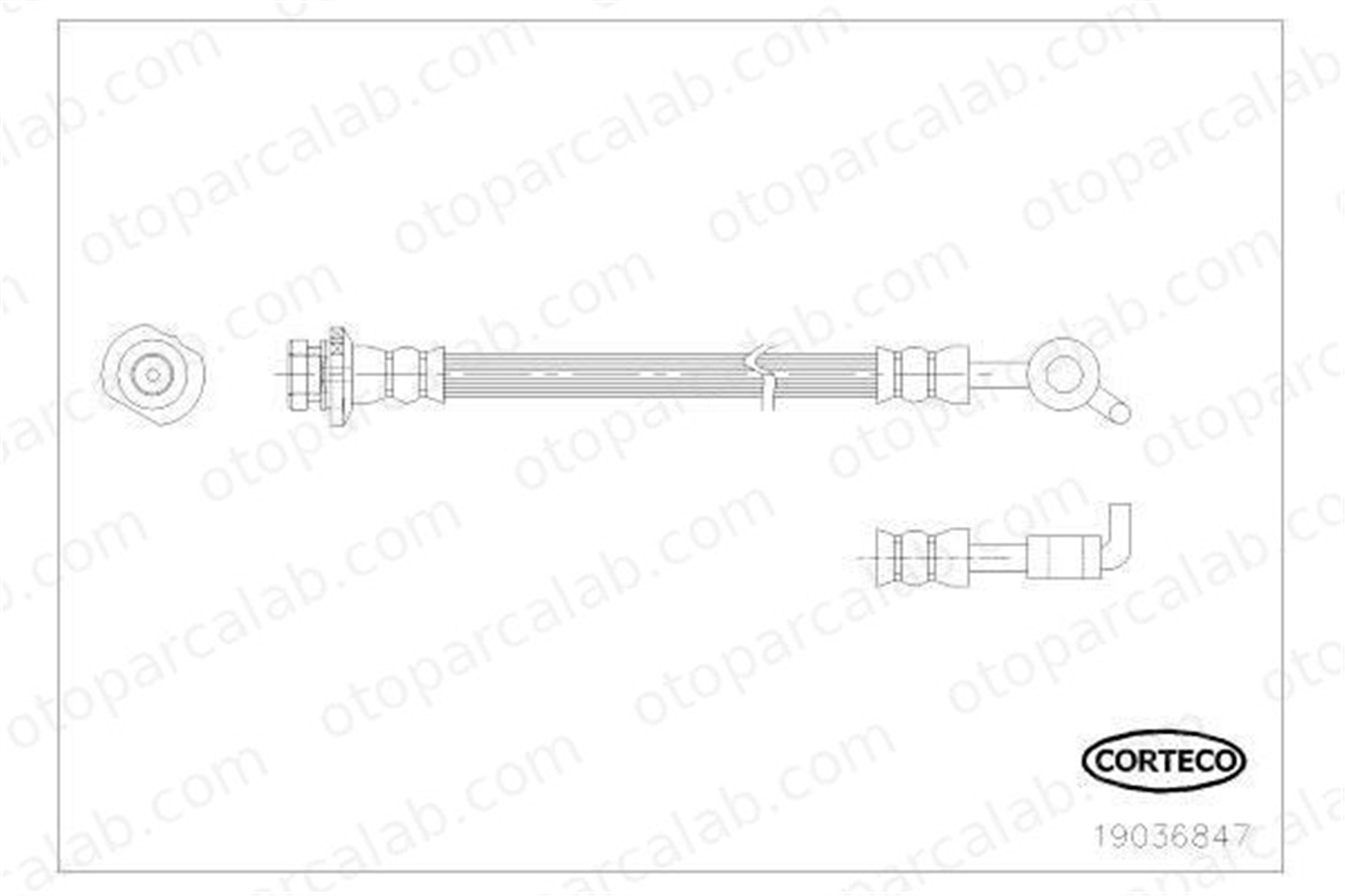 ASPART 3HOS1243 Fren Hortumu Arka Sağ NISSAN X-TRAIL II RENAULT KOLEOS I 46210JG012 462104508R