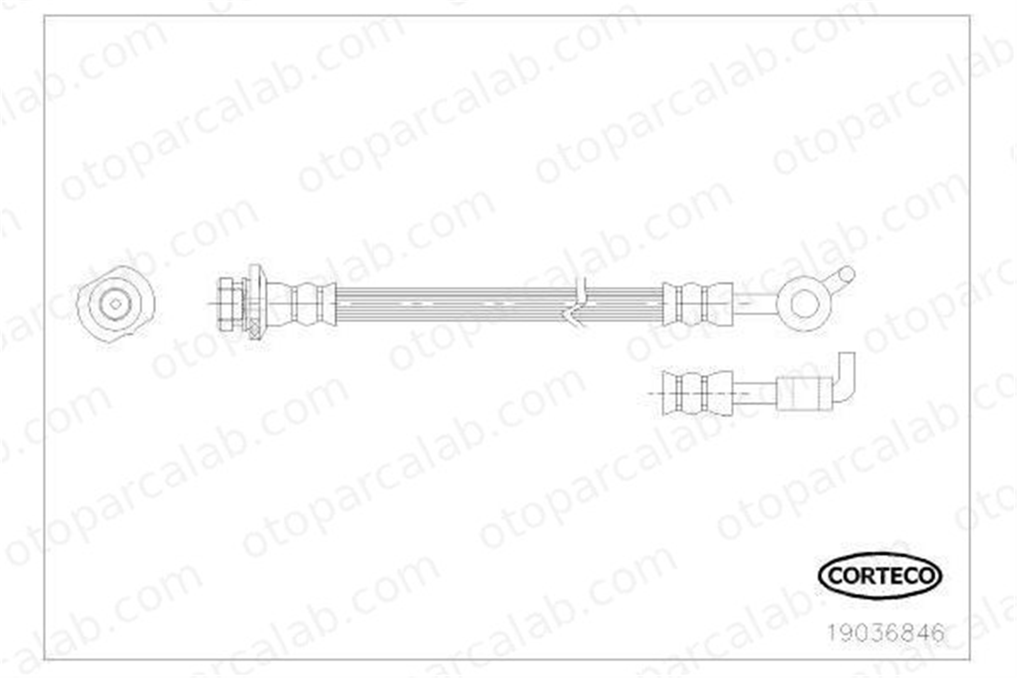 ASPART 3HOS1244 Fren Hortumu Arka Sol NISSAN X-TRAIL II RENAULT KOLEOS I 46210JG013 462102143R