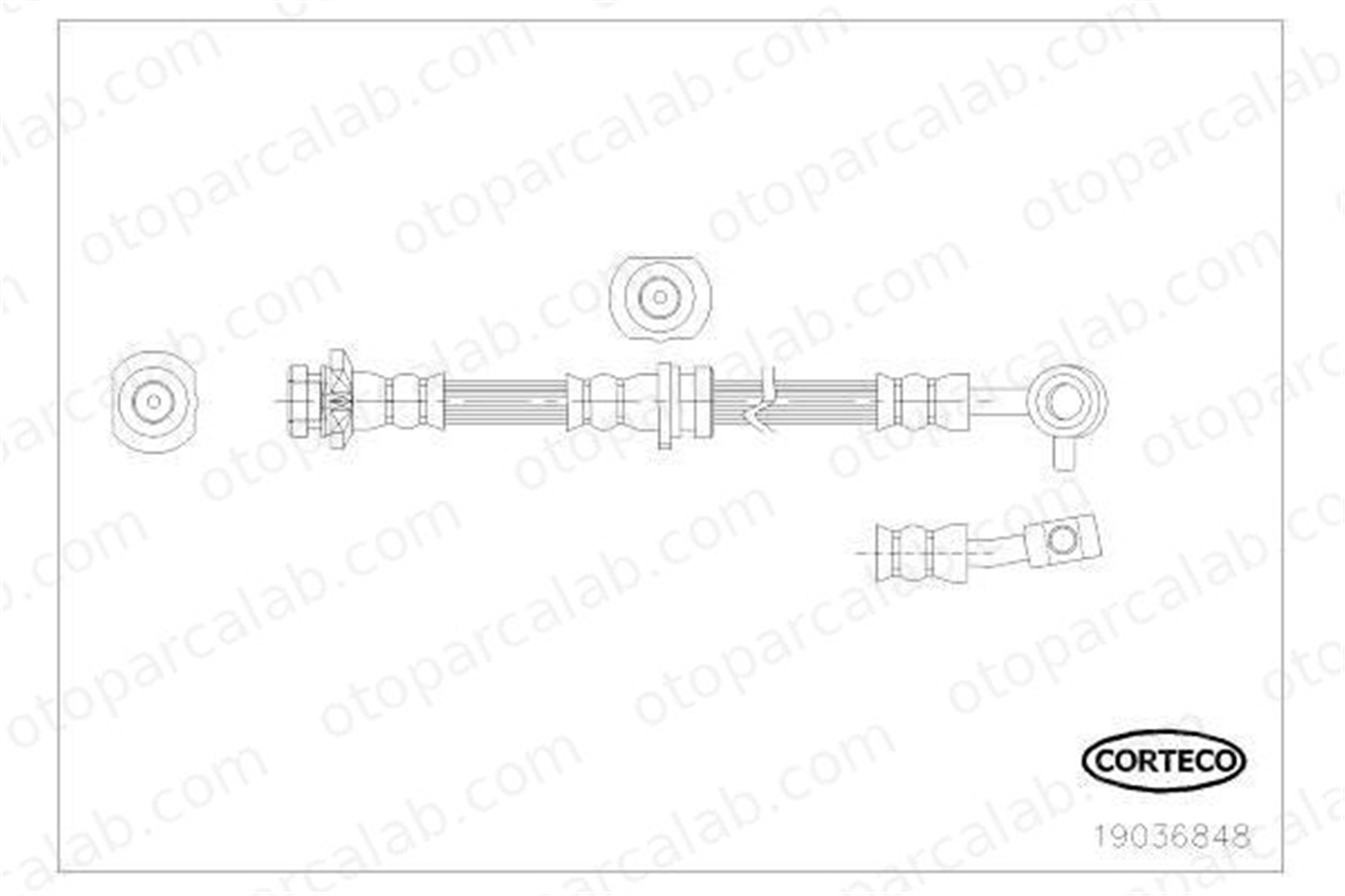 ASPART 3HOS1246 Fren Hortumu Ön Sol NISSAN X-TRAIL II RENAULT KOLEOS I 46210JG01B